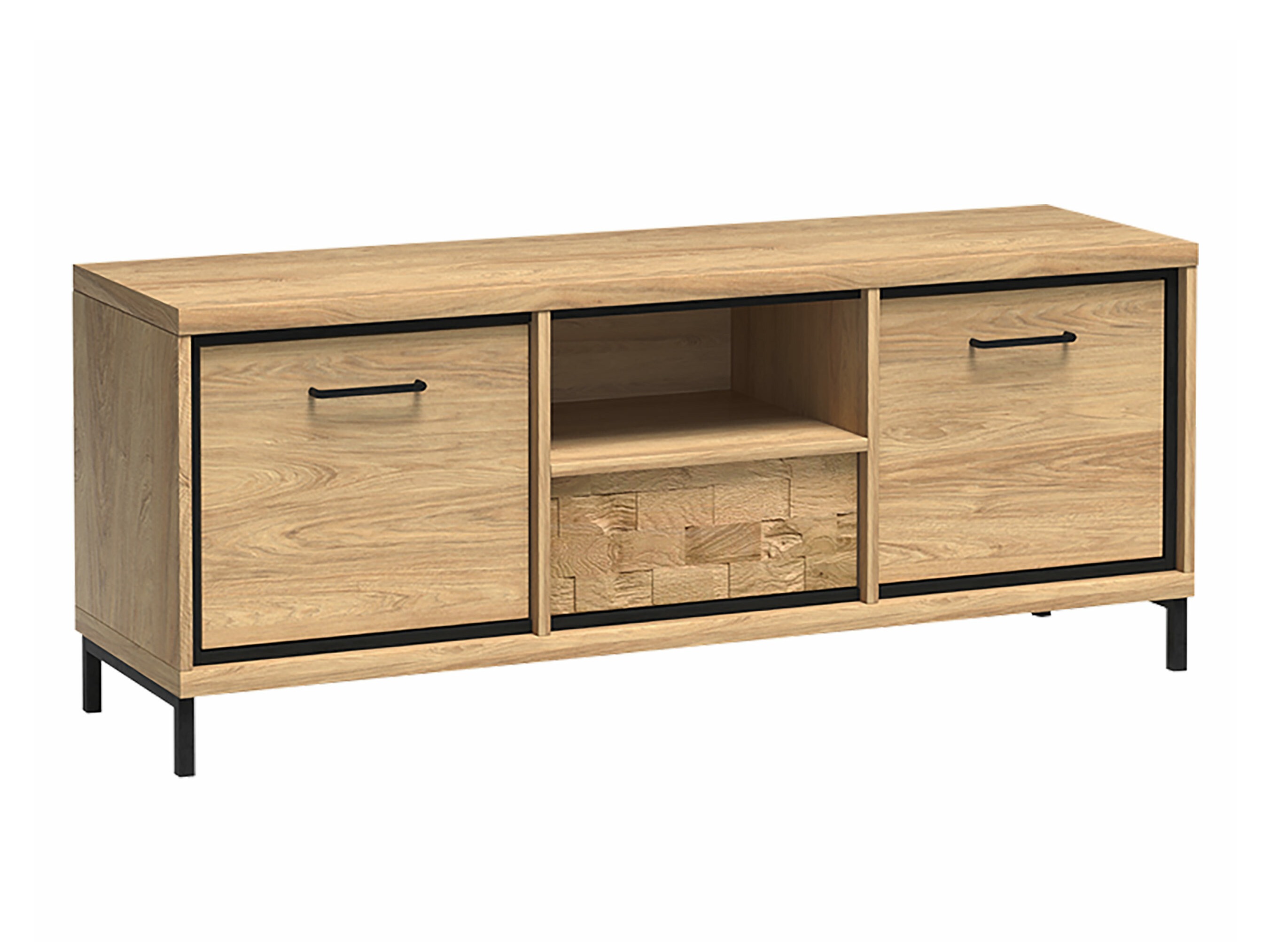 Meuble TV Etrmoni 112 (Clair bois + Chêne)