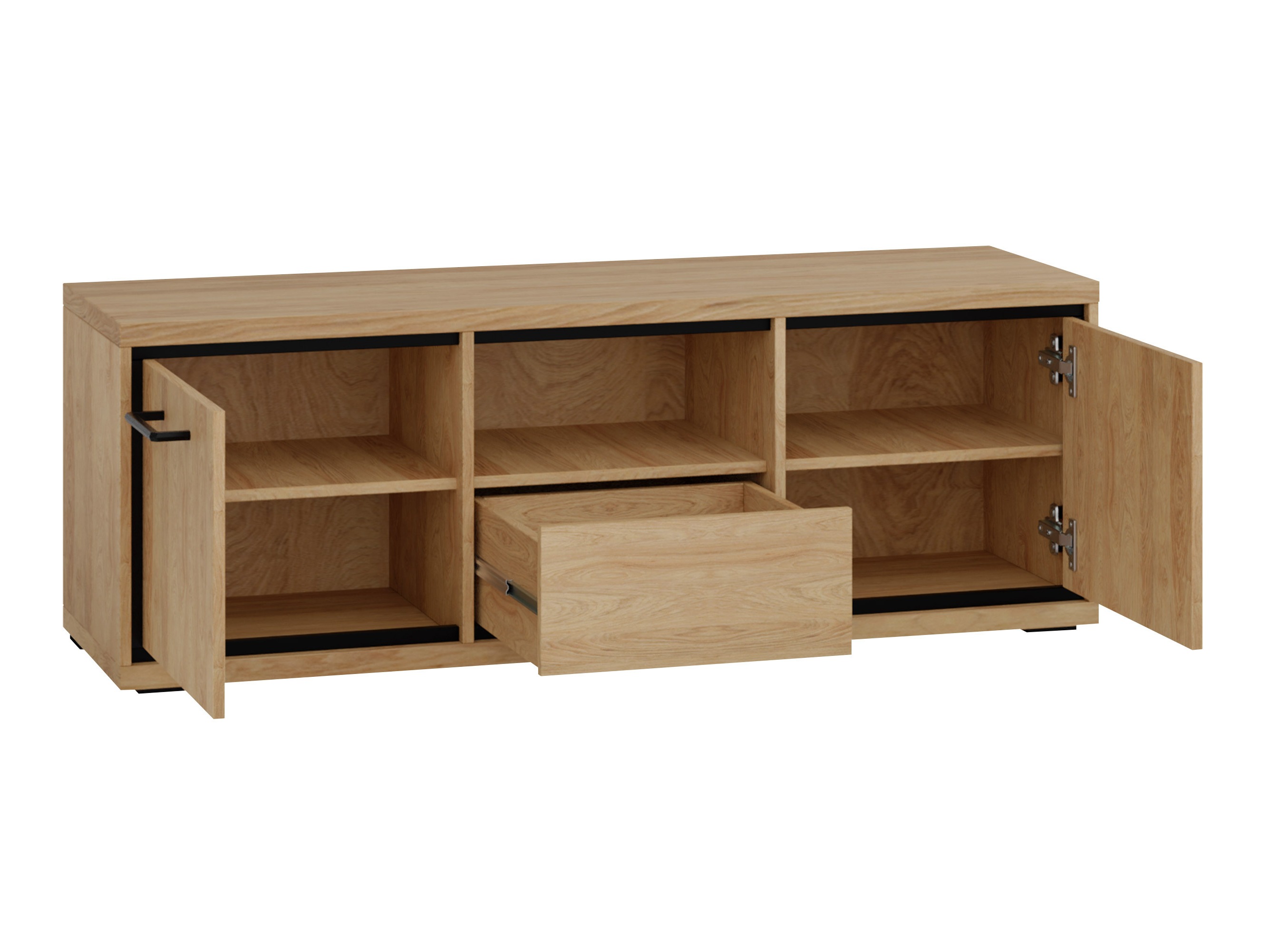 Meuble TV Etrmoni 112 (Clair bois + Chêne)