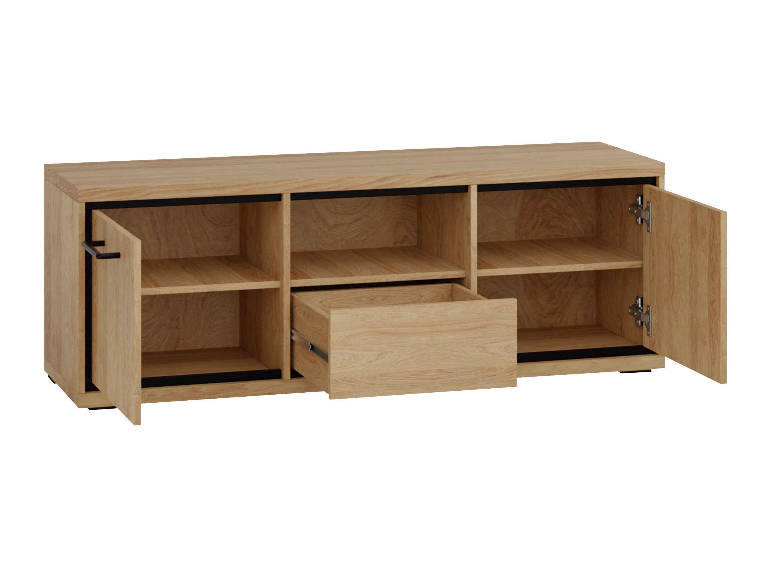 Meuble TV Etrmoni 112 (Clair bois + Chêne)