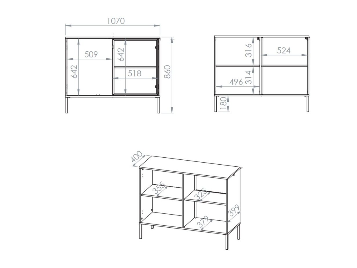 Buffet Virsalo 102 (Chêne)