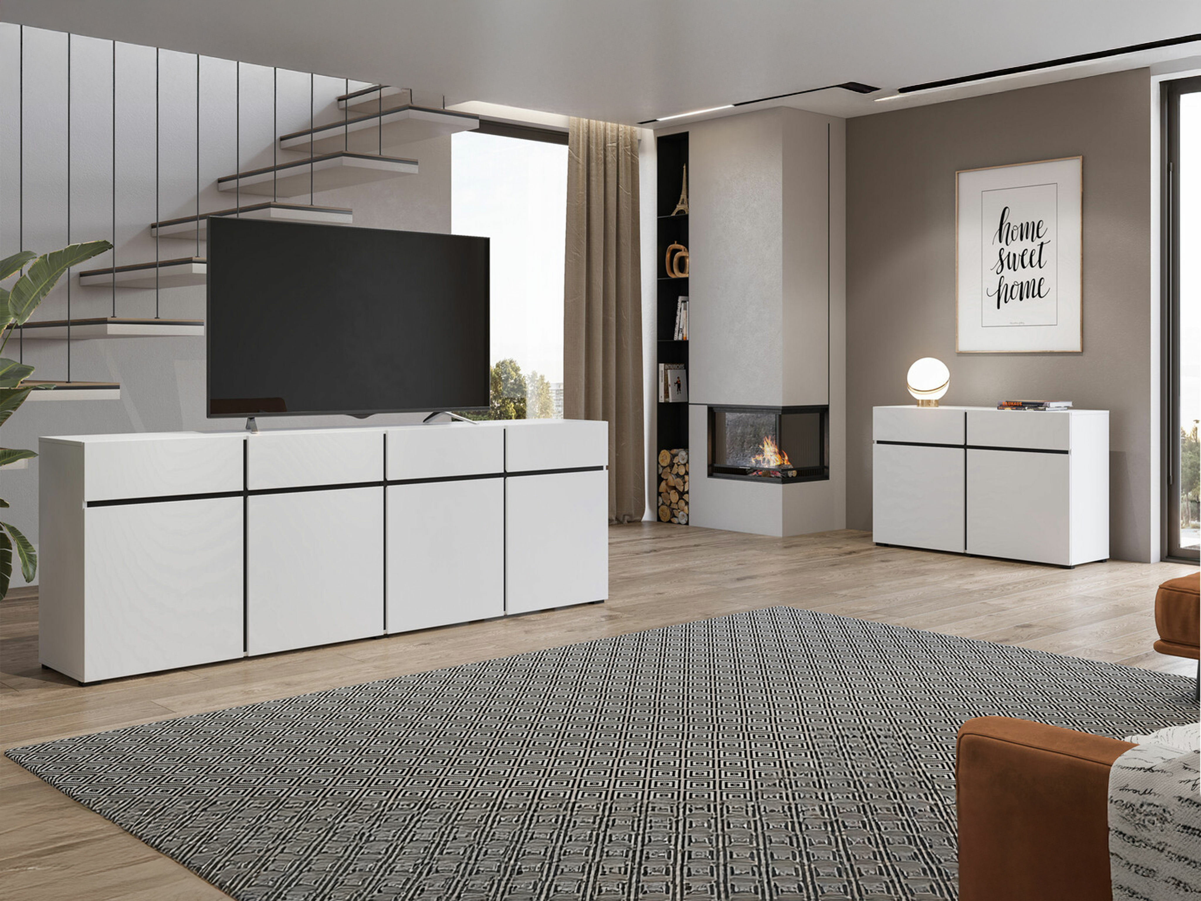 Commode Alfere 100 (Blanc)