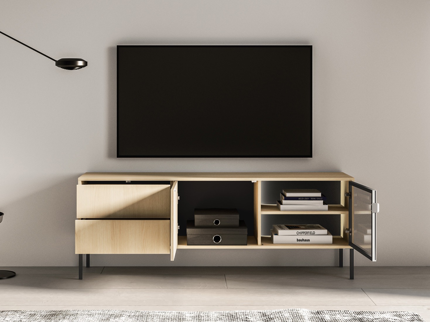 Meuble TV Virsalo 103 (Chêne)