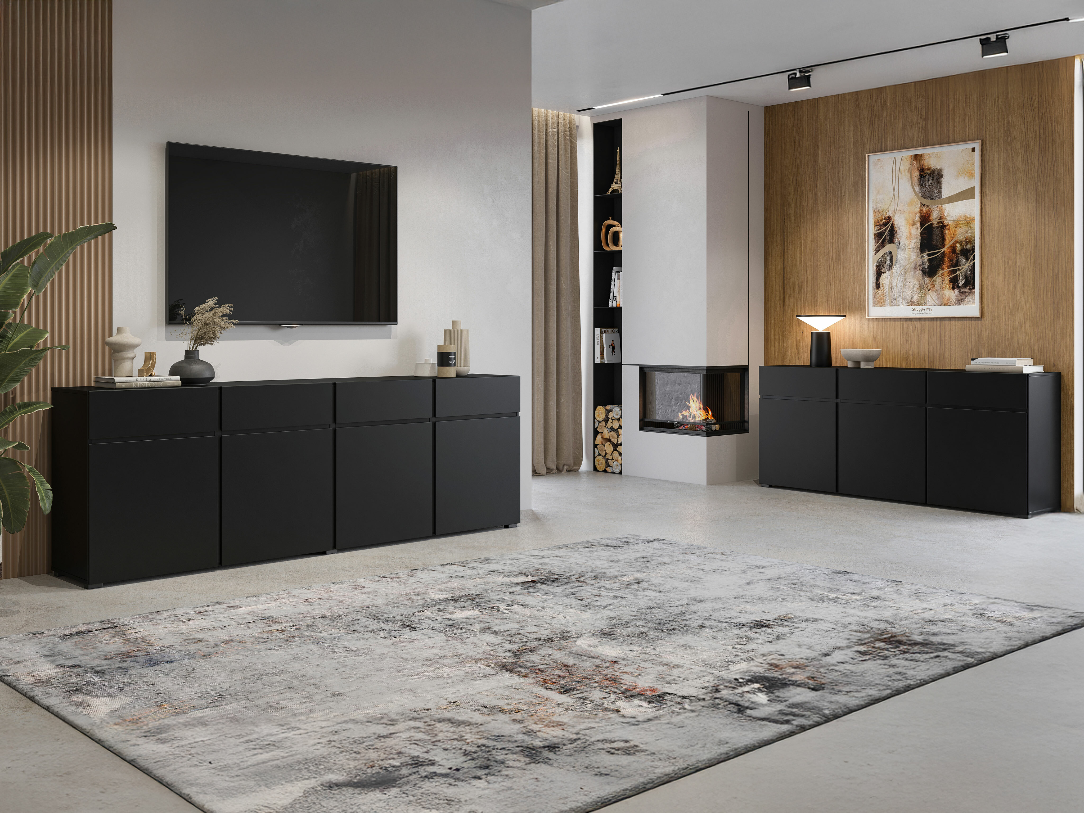 Commode Alfere 103 (Noir)