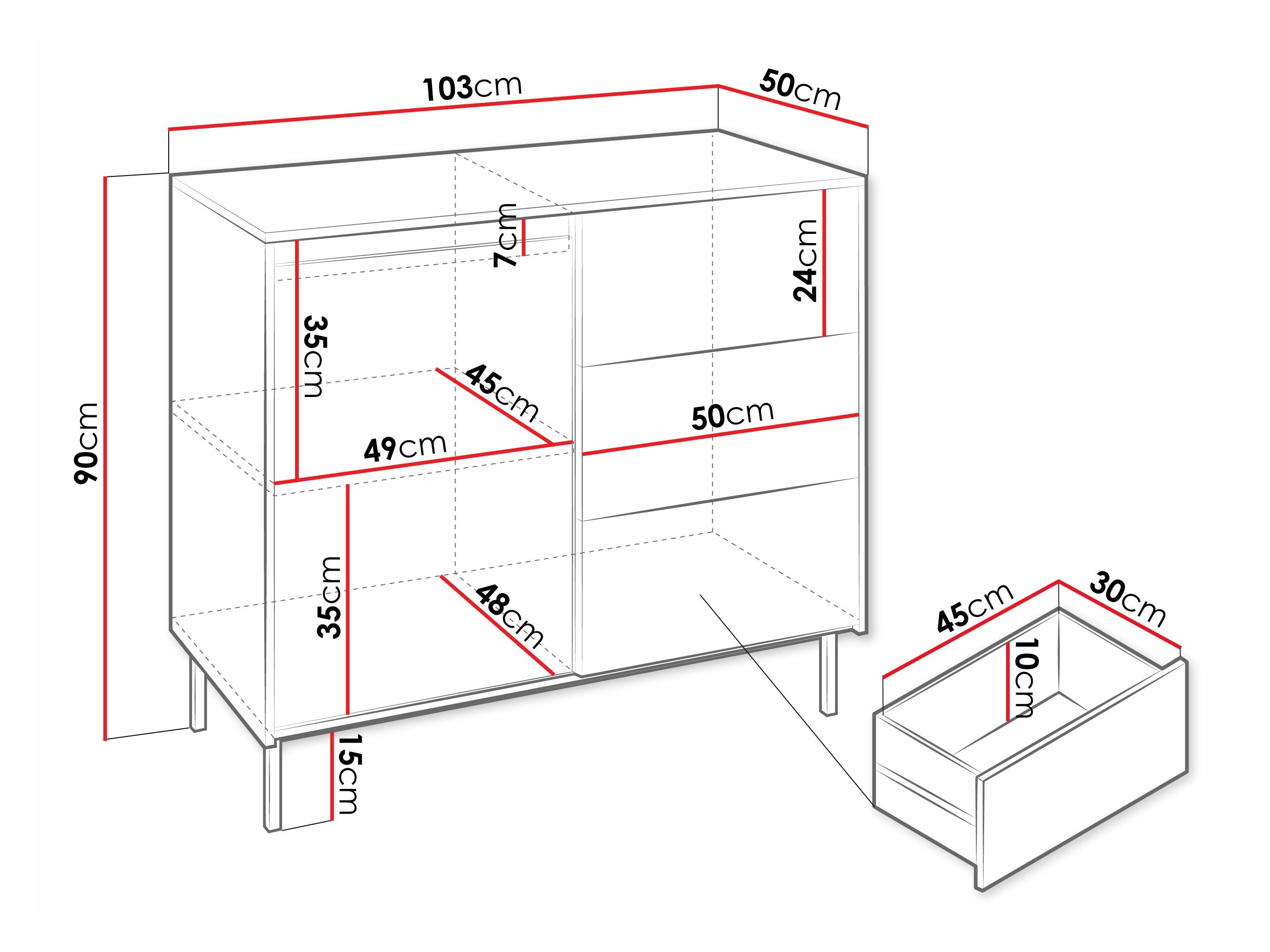 Commode Comfivo Delruva 100 (Noir)