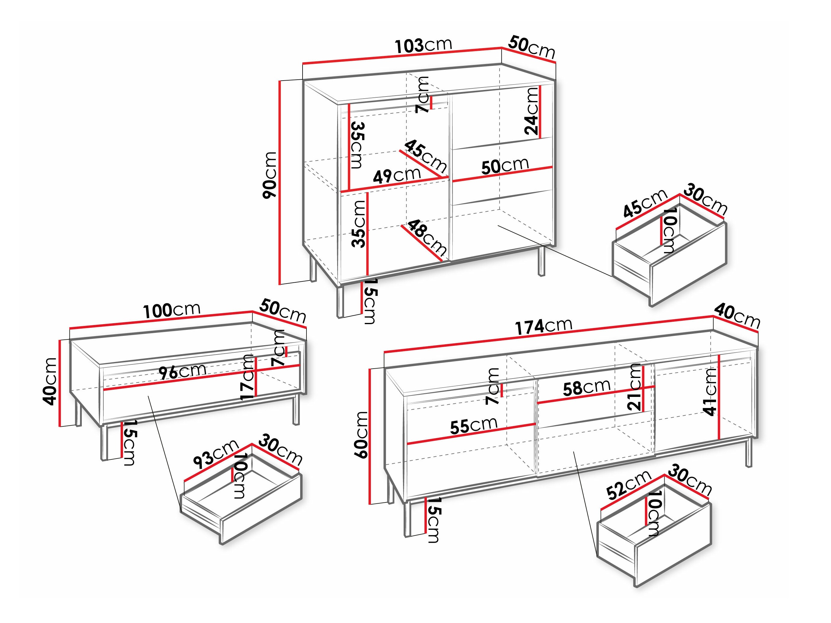 Ensemble de salon Comfivo Delruva 106 (Blanc)