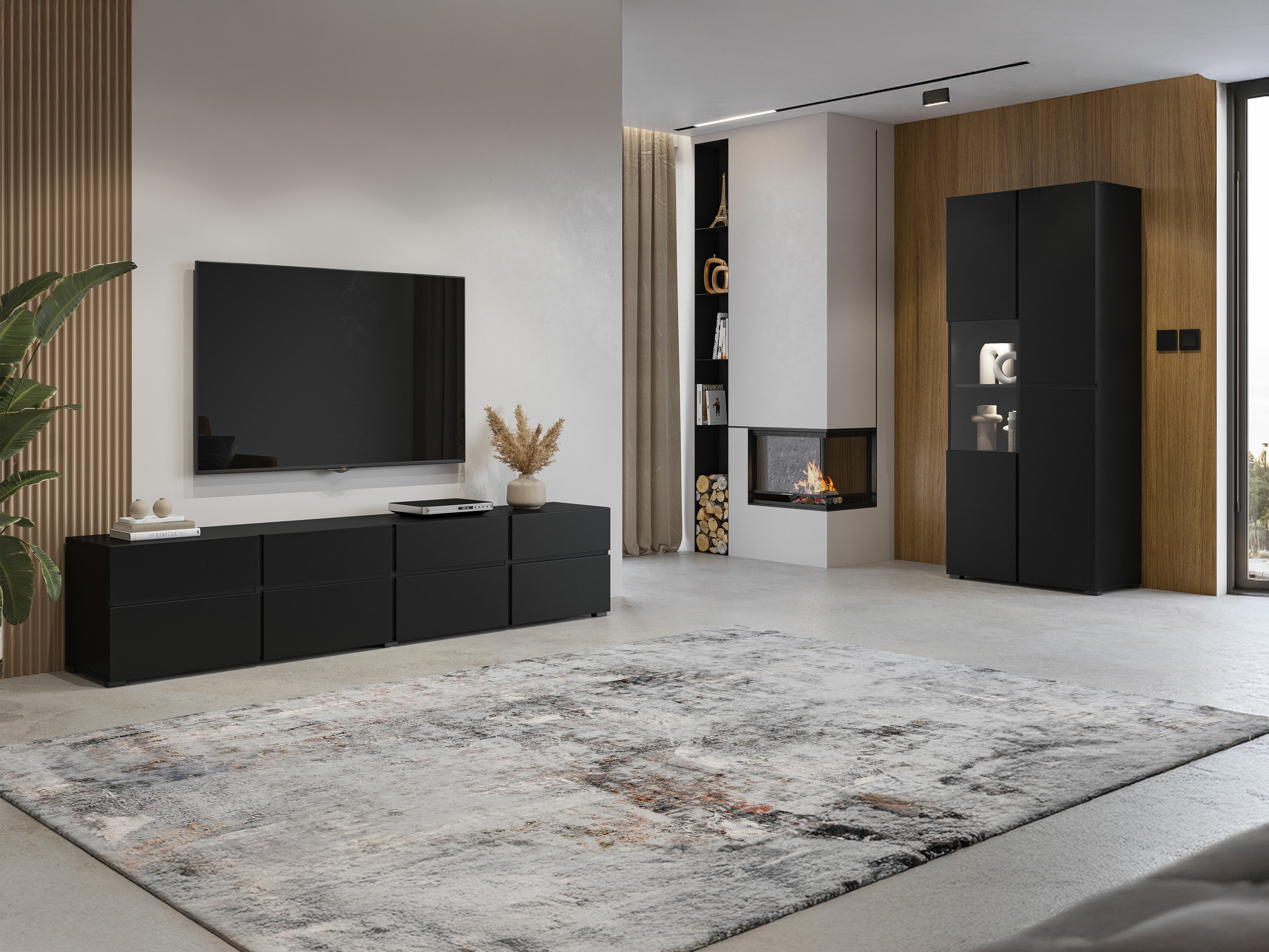 Meuble TV Alfere 101 (Noir)