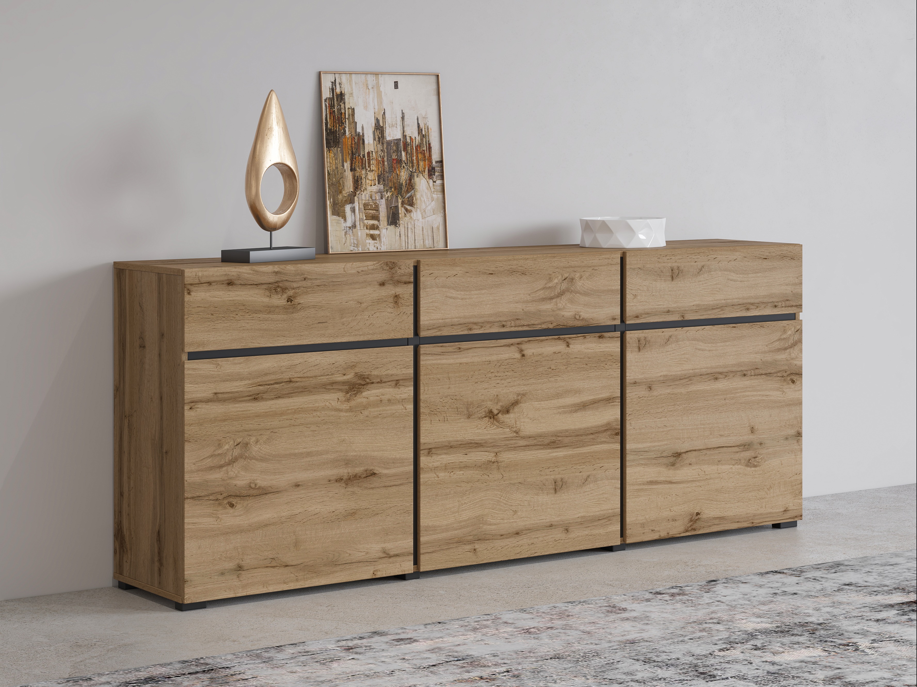 Commode Alfere 103 (Chêne wotan)
