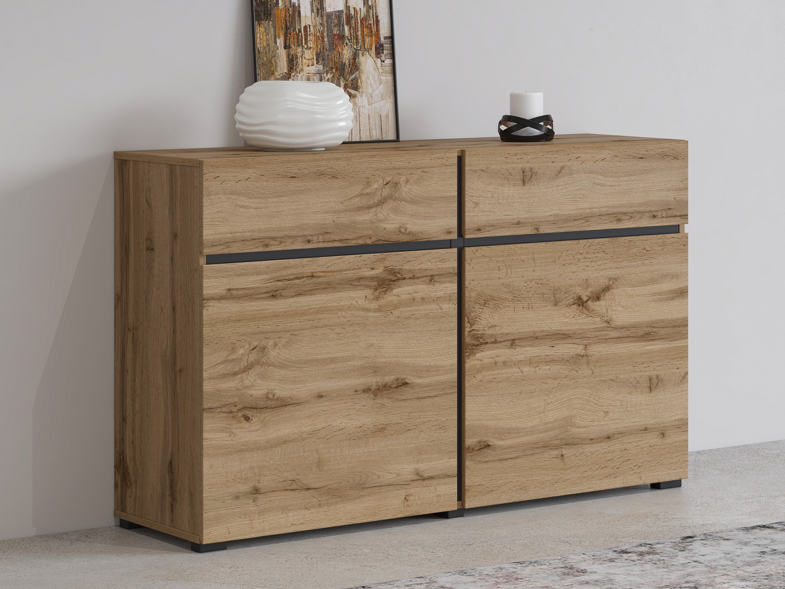 Commode Alfere 104 (Chêne wotan)