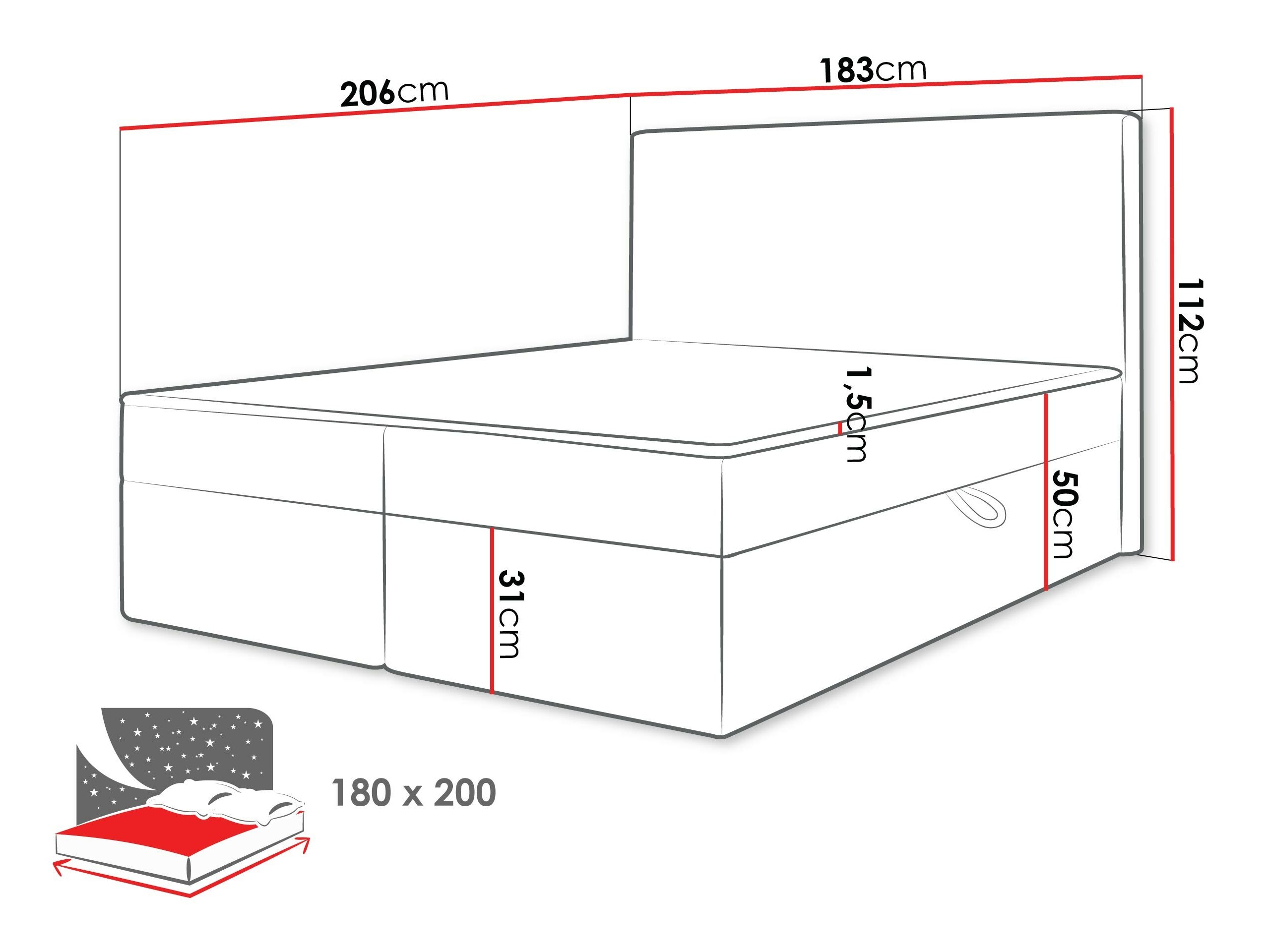 Lit boxspring Comfivo Arbitas (Ambience 01)
