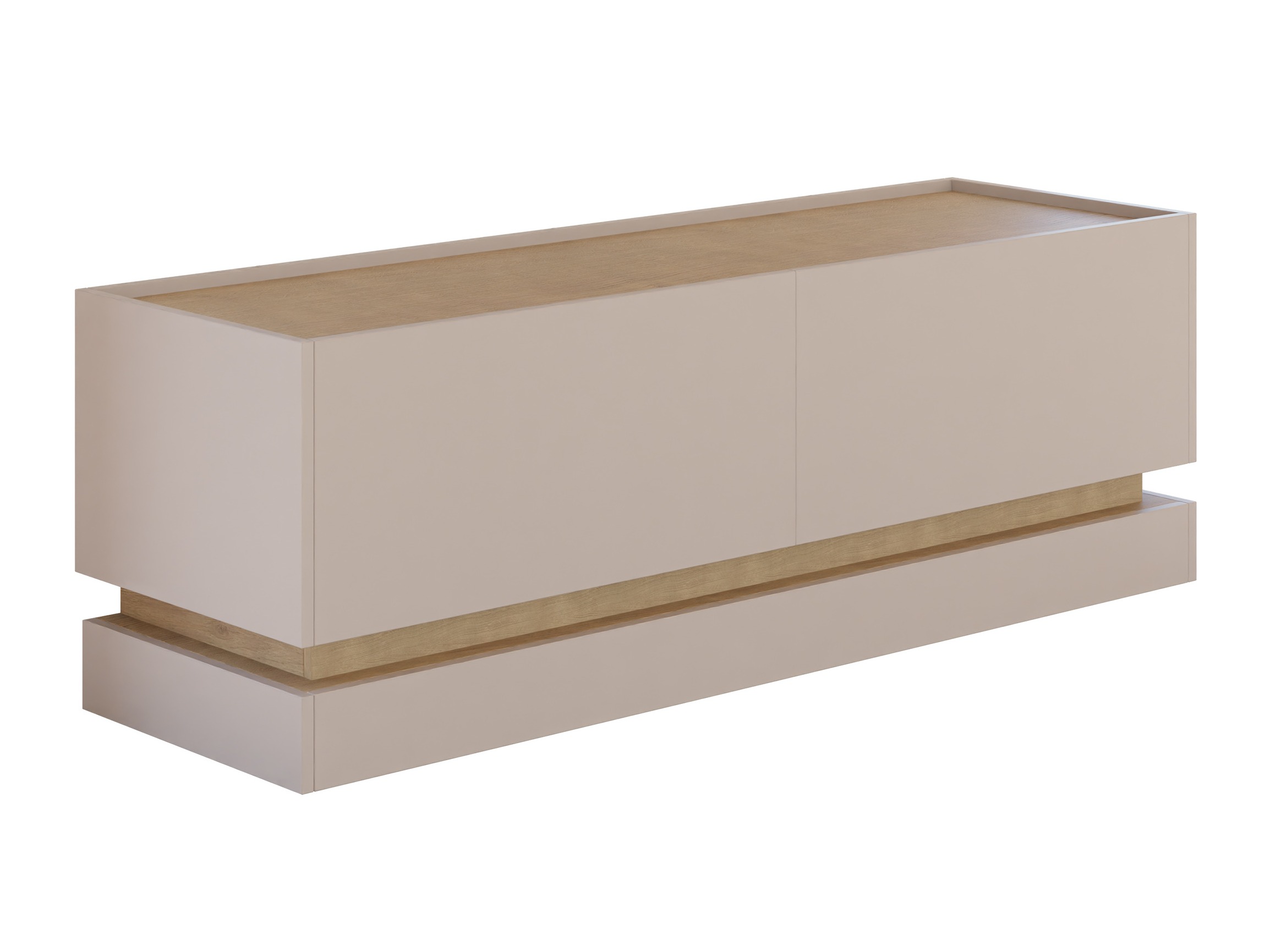 Meuble TV Comfivo Dalvenu 105 (Brun clair + Chêne)