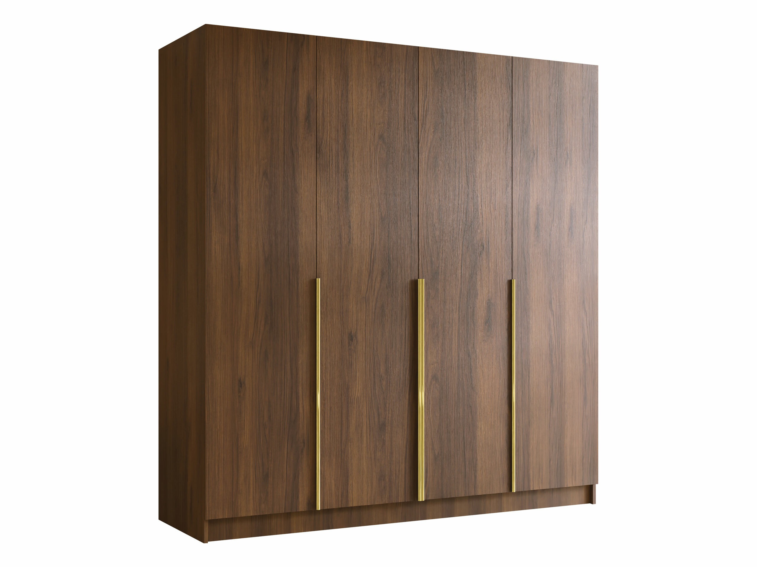 Armoire Closico 192 (Noyer + Doré)