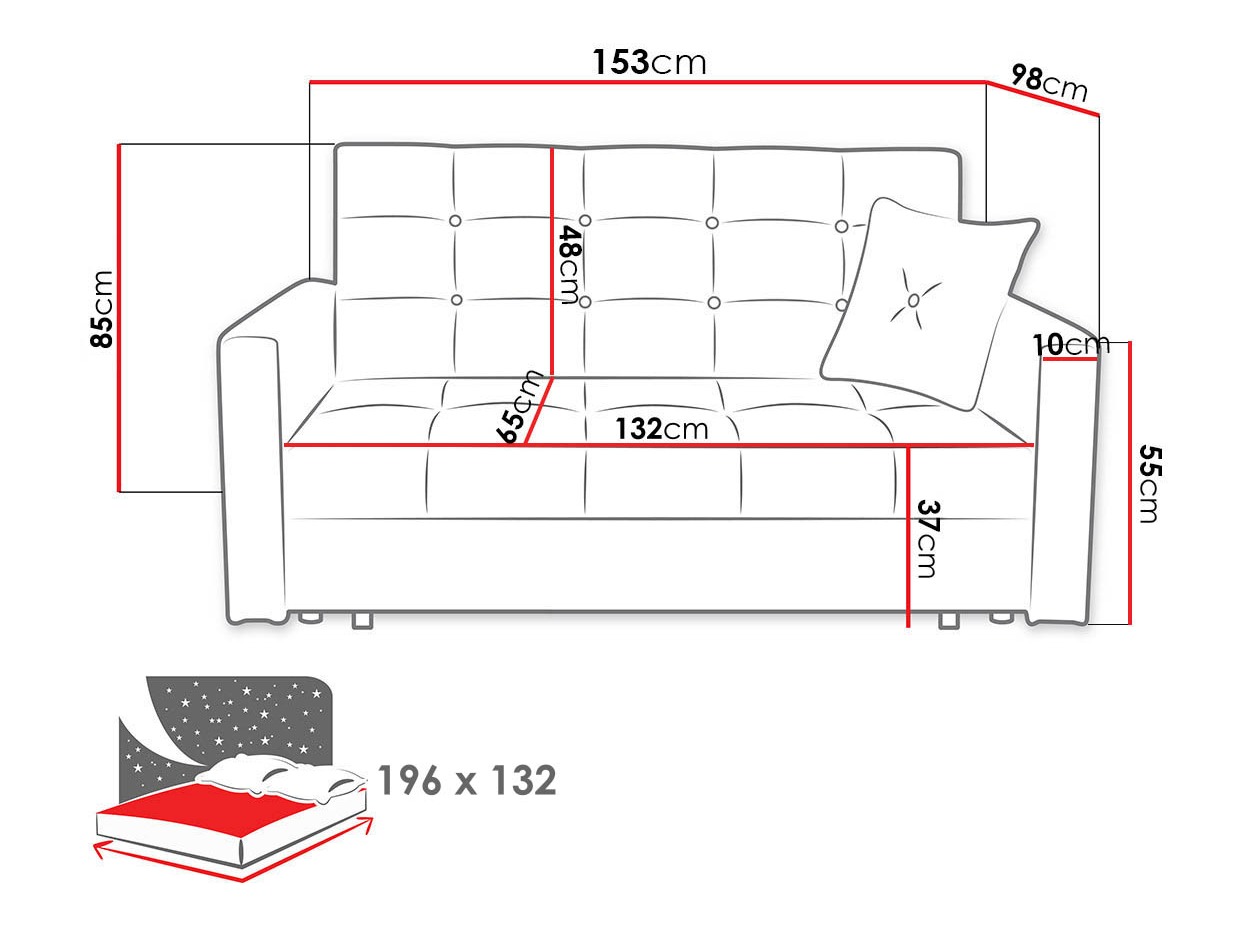 Canapé convertible Seruna III (Nazar 225.01)