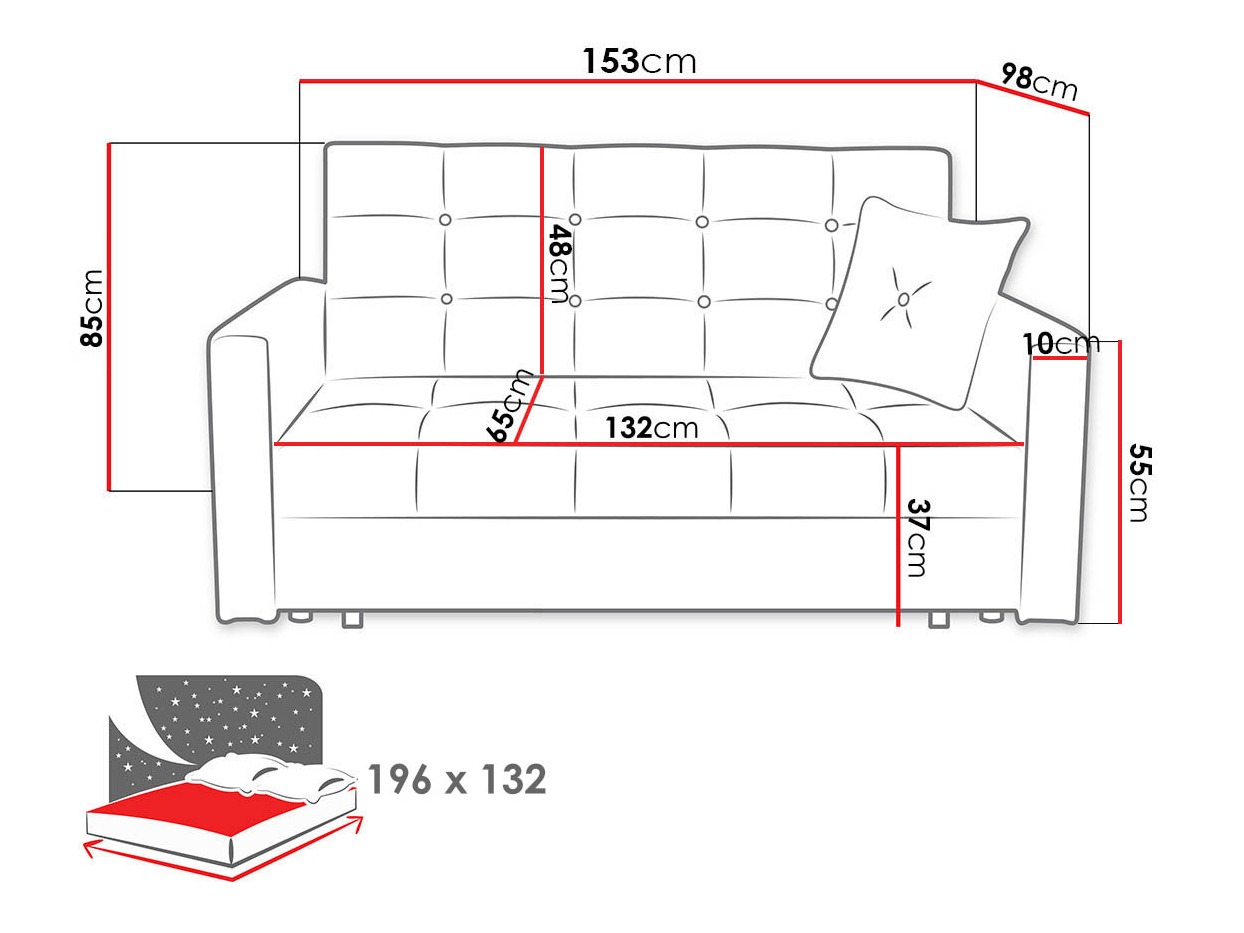 Canapé convertible Seruna III (Nazar 225.03)