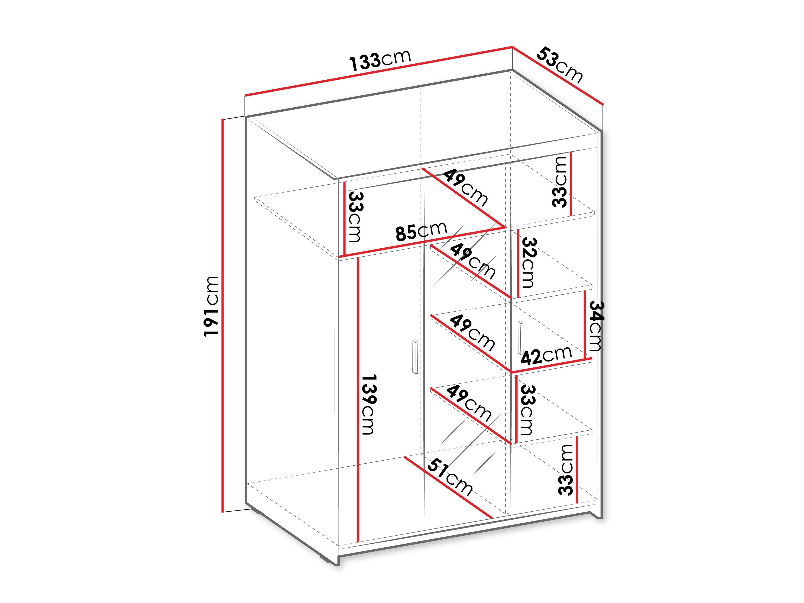 Armoire Novduni 102 (Beige)