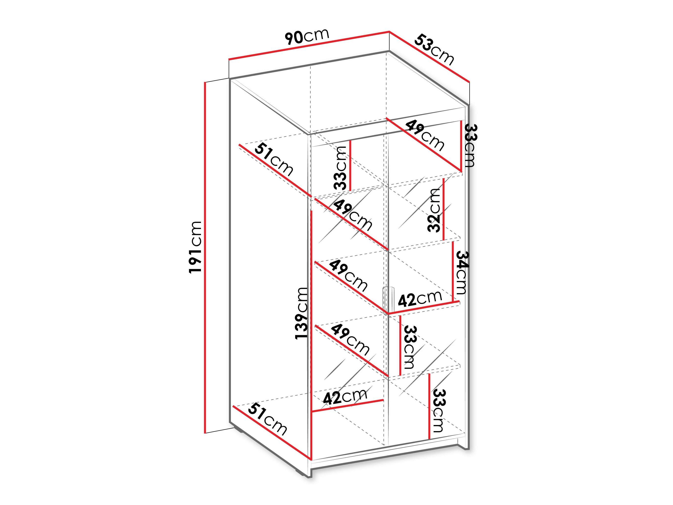 Armoire Novduni 114 (Chêne)