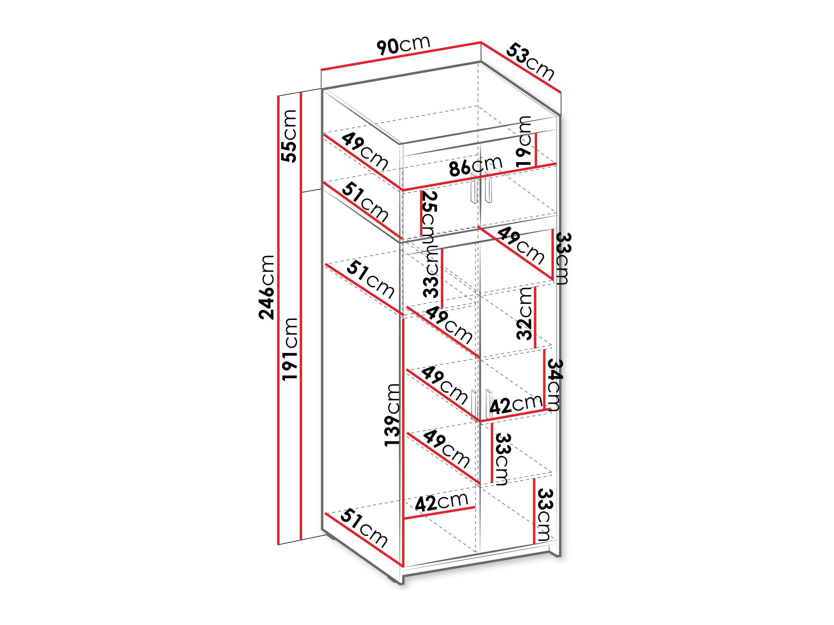 Armoire Novduni 103 (Beige)