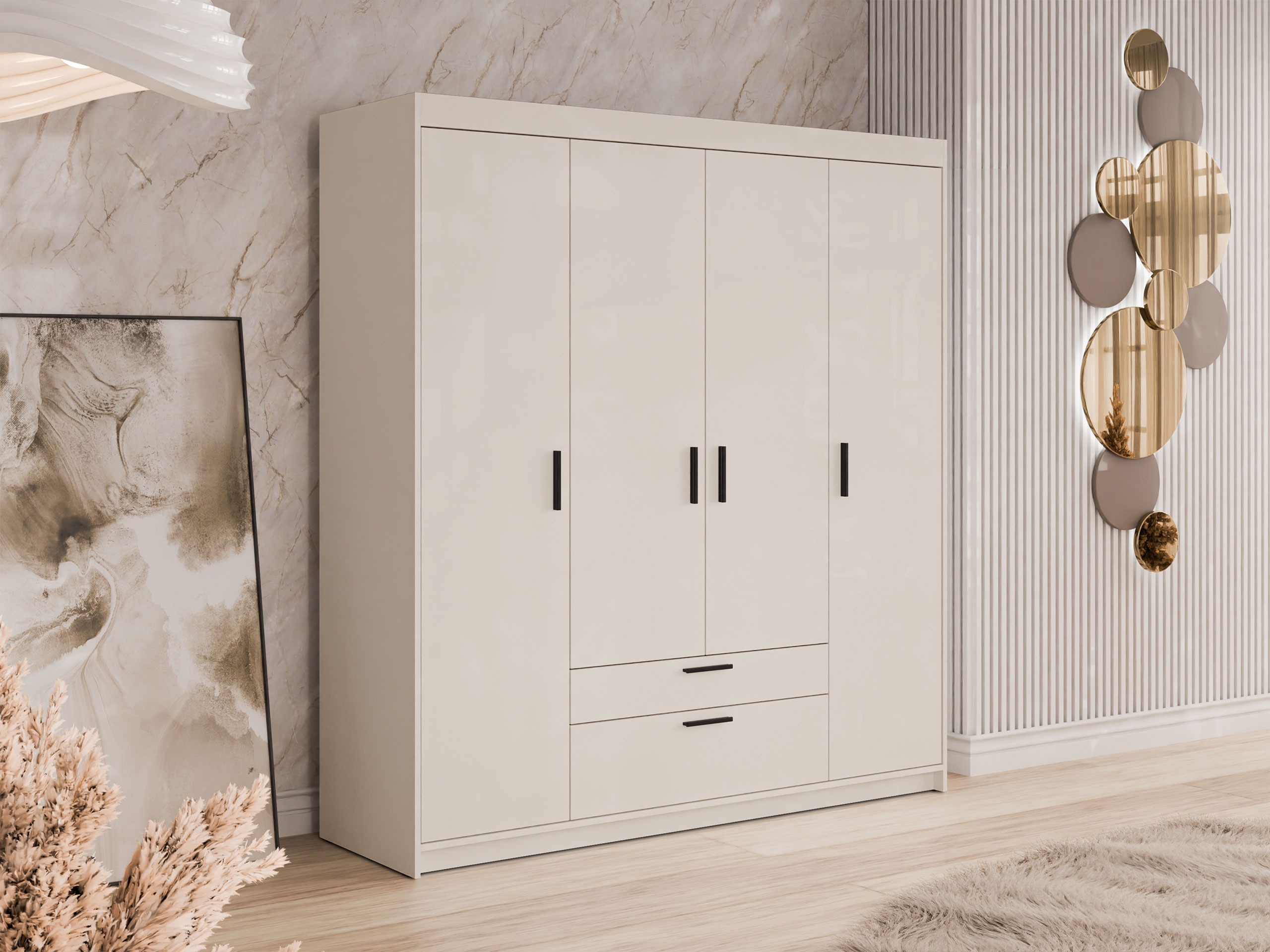 Armoire Novduni 107 (Beige)