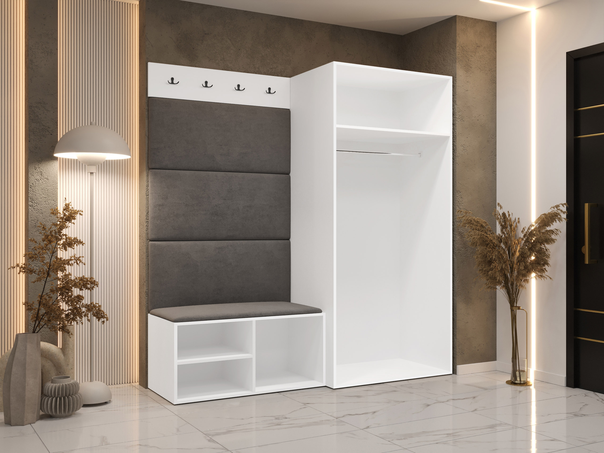 Meuble d'entrée Nitos I (Blanc)