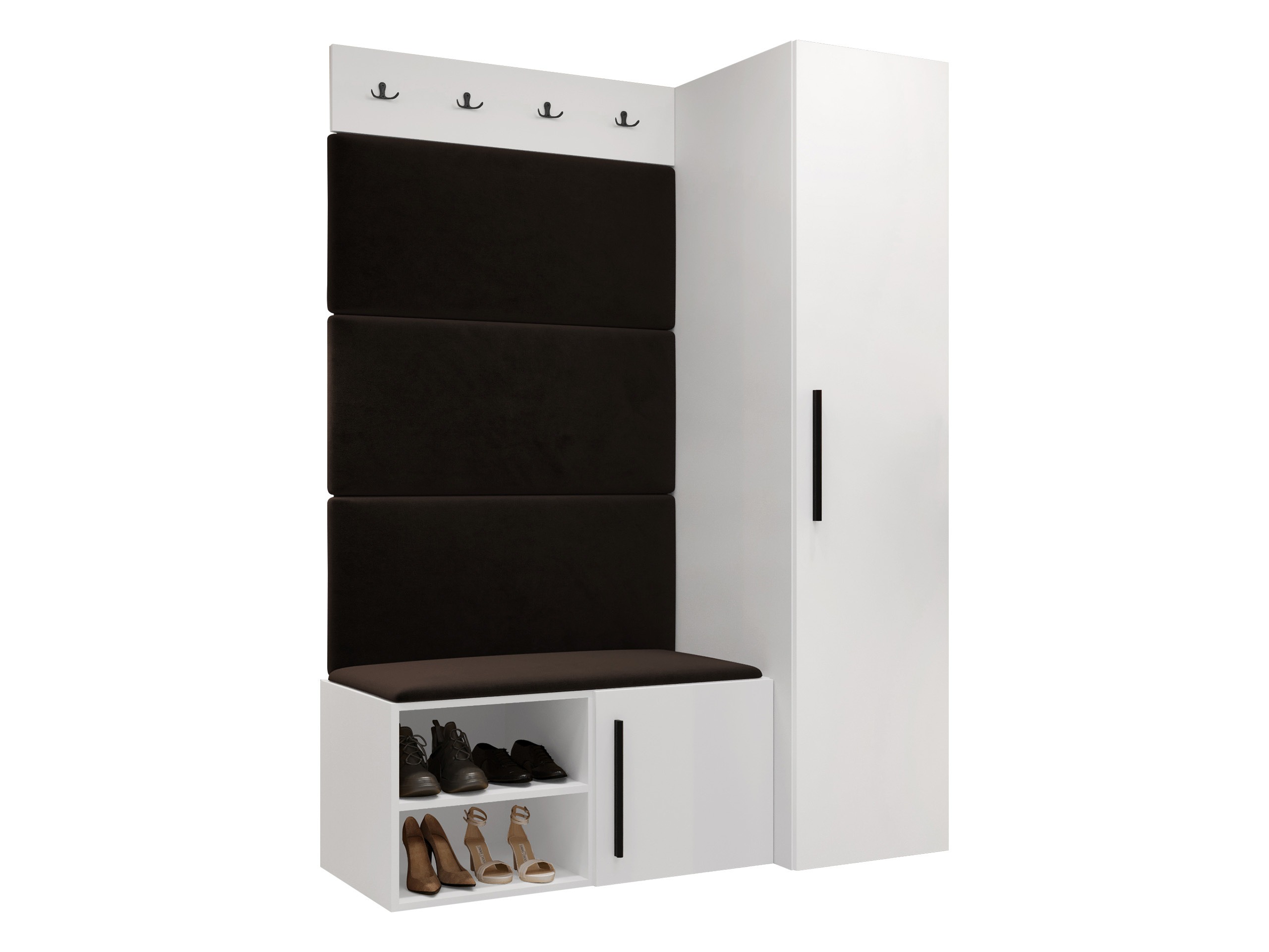 Meuble d'entrée Nitos II (Blanc)