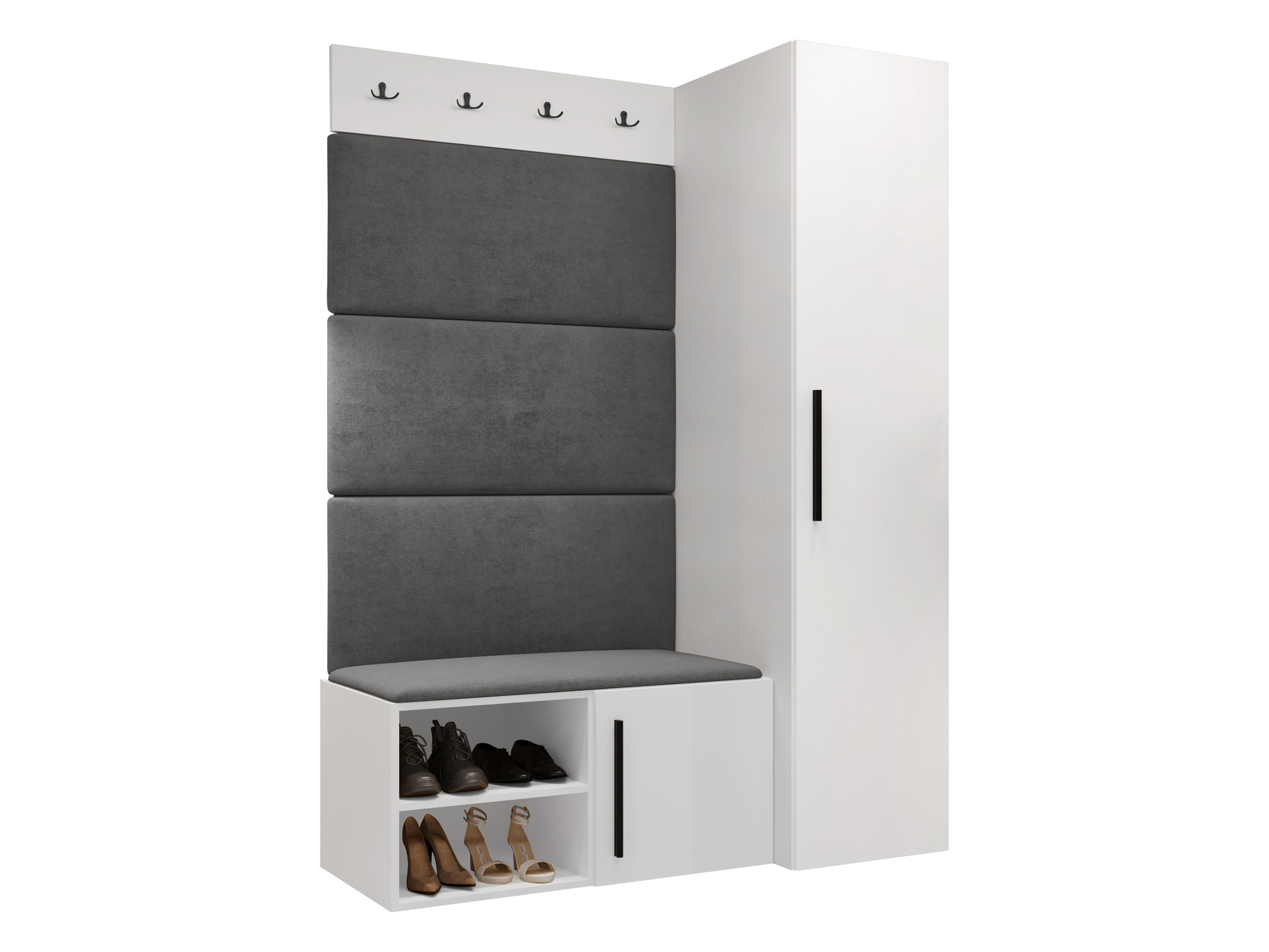 Meuble d'entrée Nitos II (Blanc)