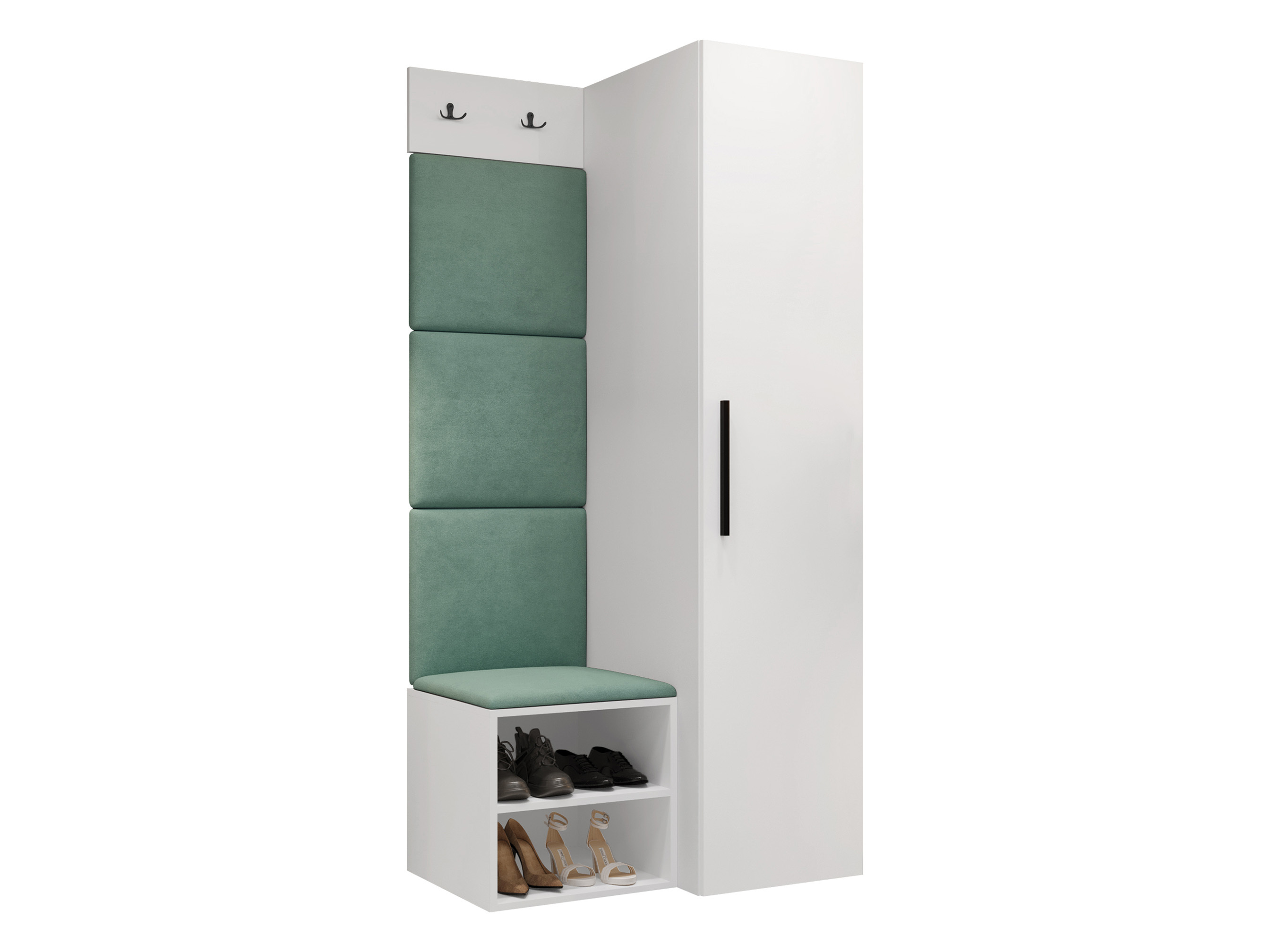 Meuble d'entrée Nitos III (Blanc)