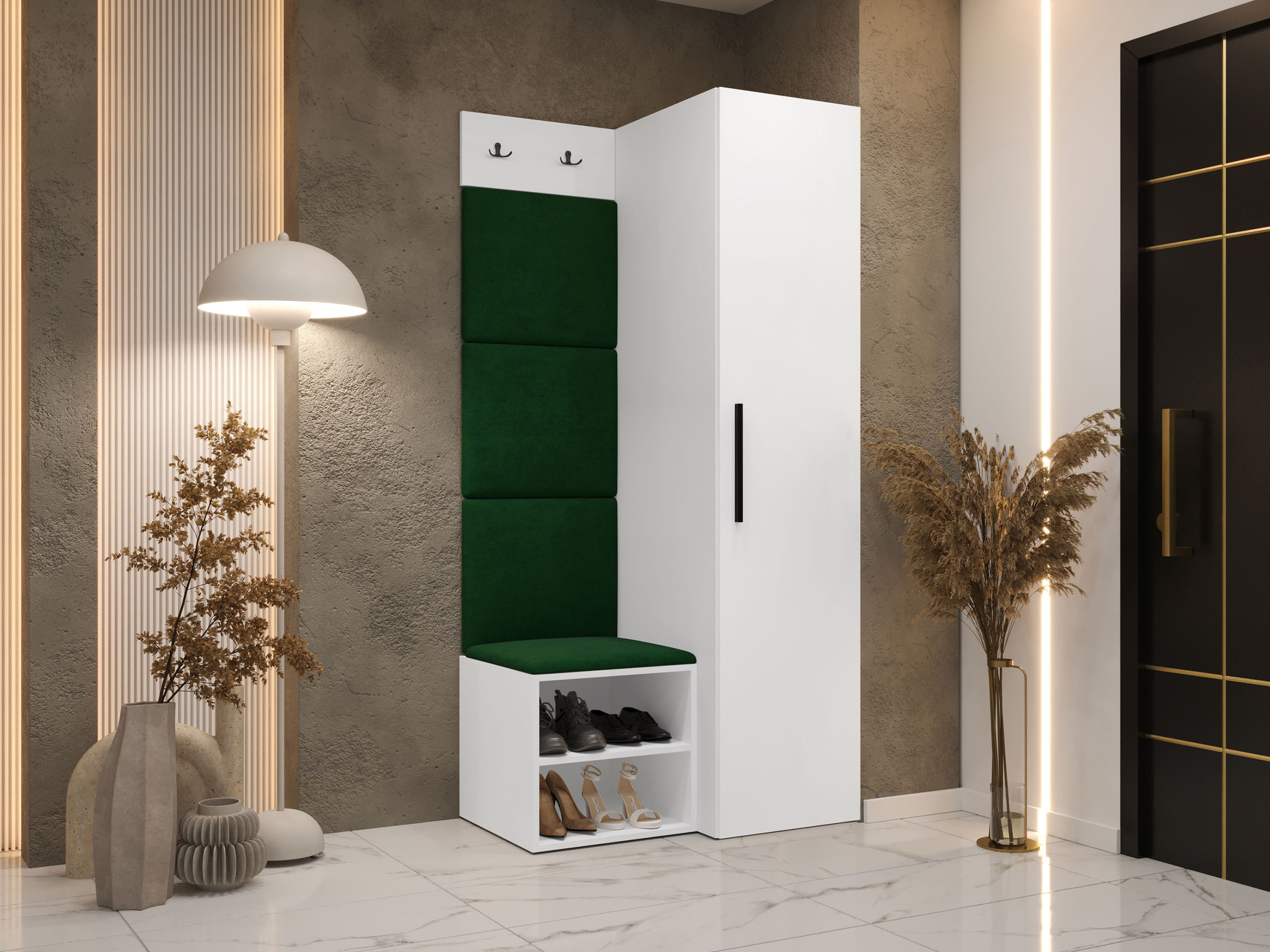 Meuble d'entrée Nitos III (Blanc)