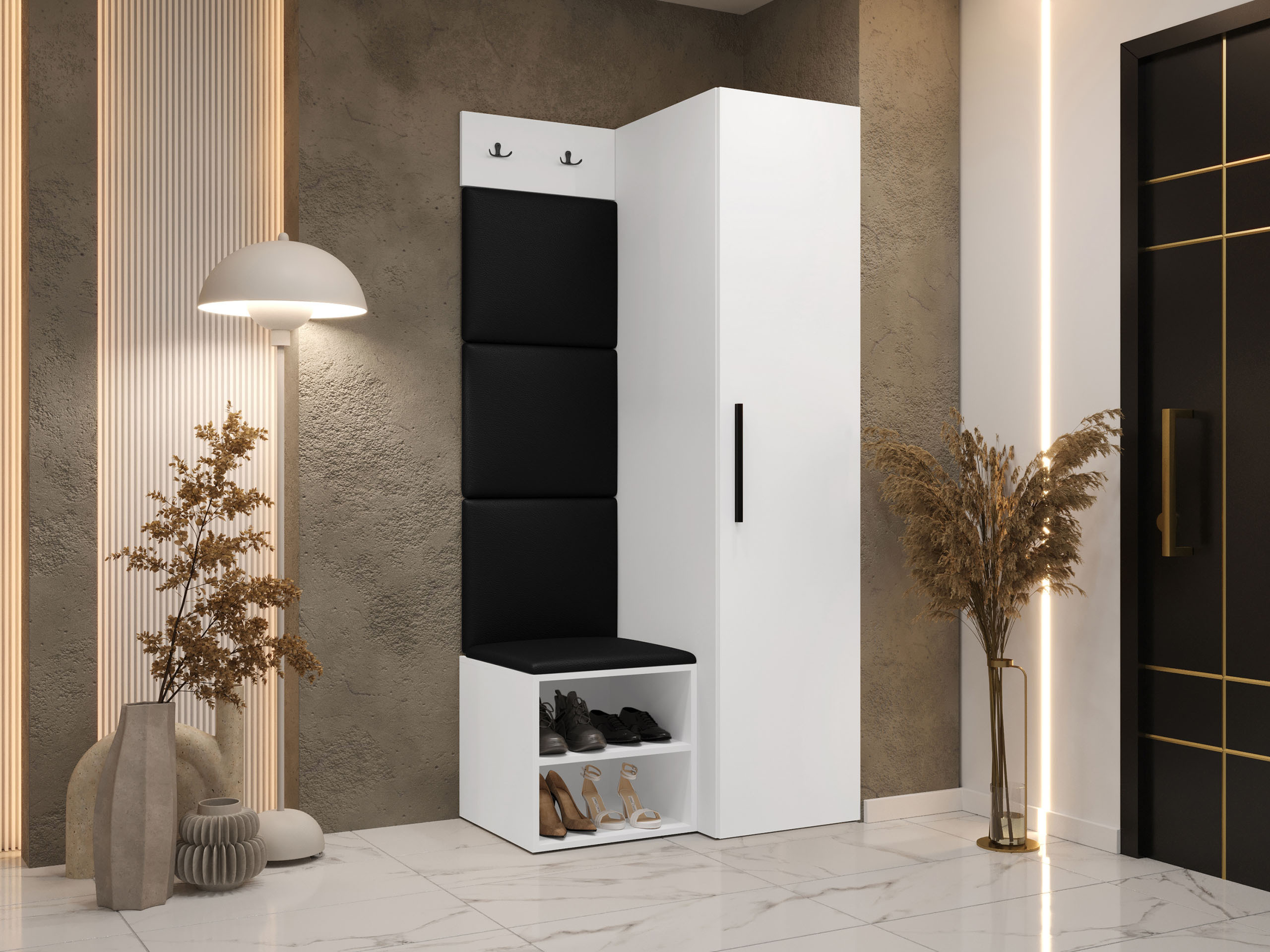 Meuble d'entrée Nitos III (Blanc)