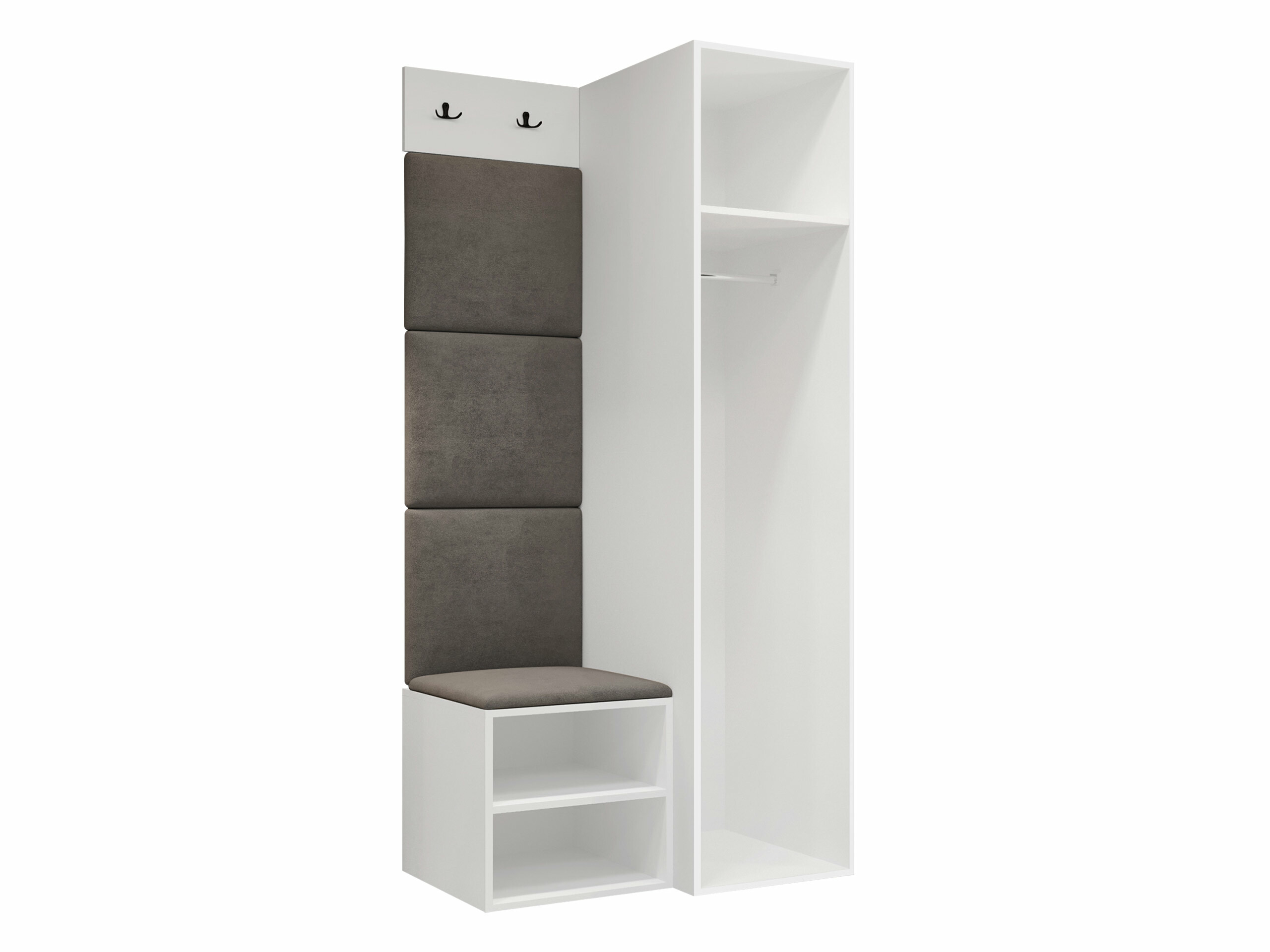 Meuble d'entrée Nitos III (Blanc)