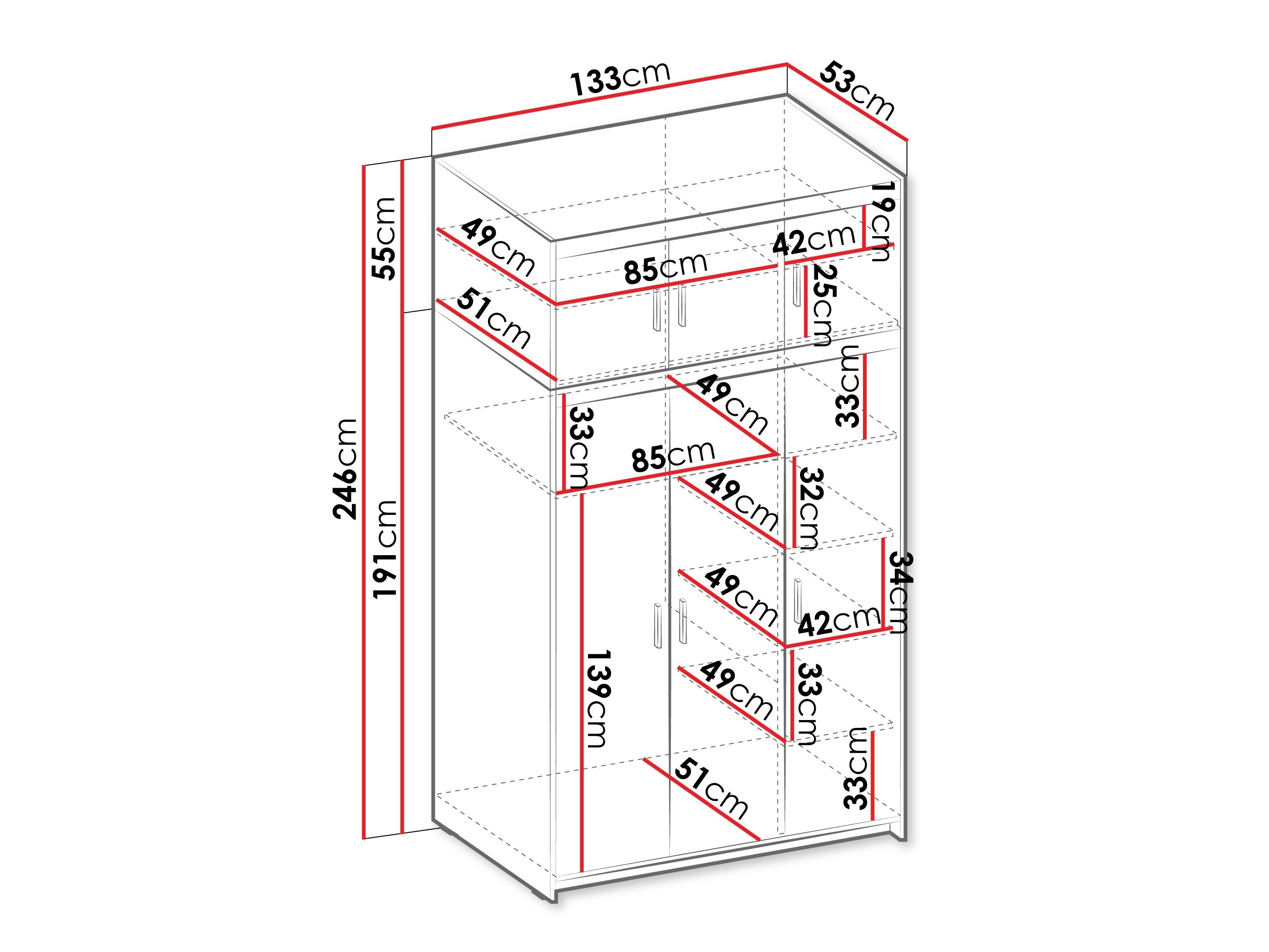 Armoire Novduni 104 (Beige)