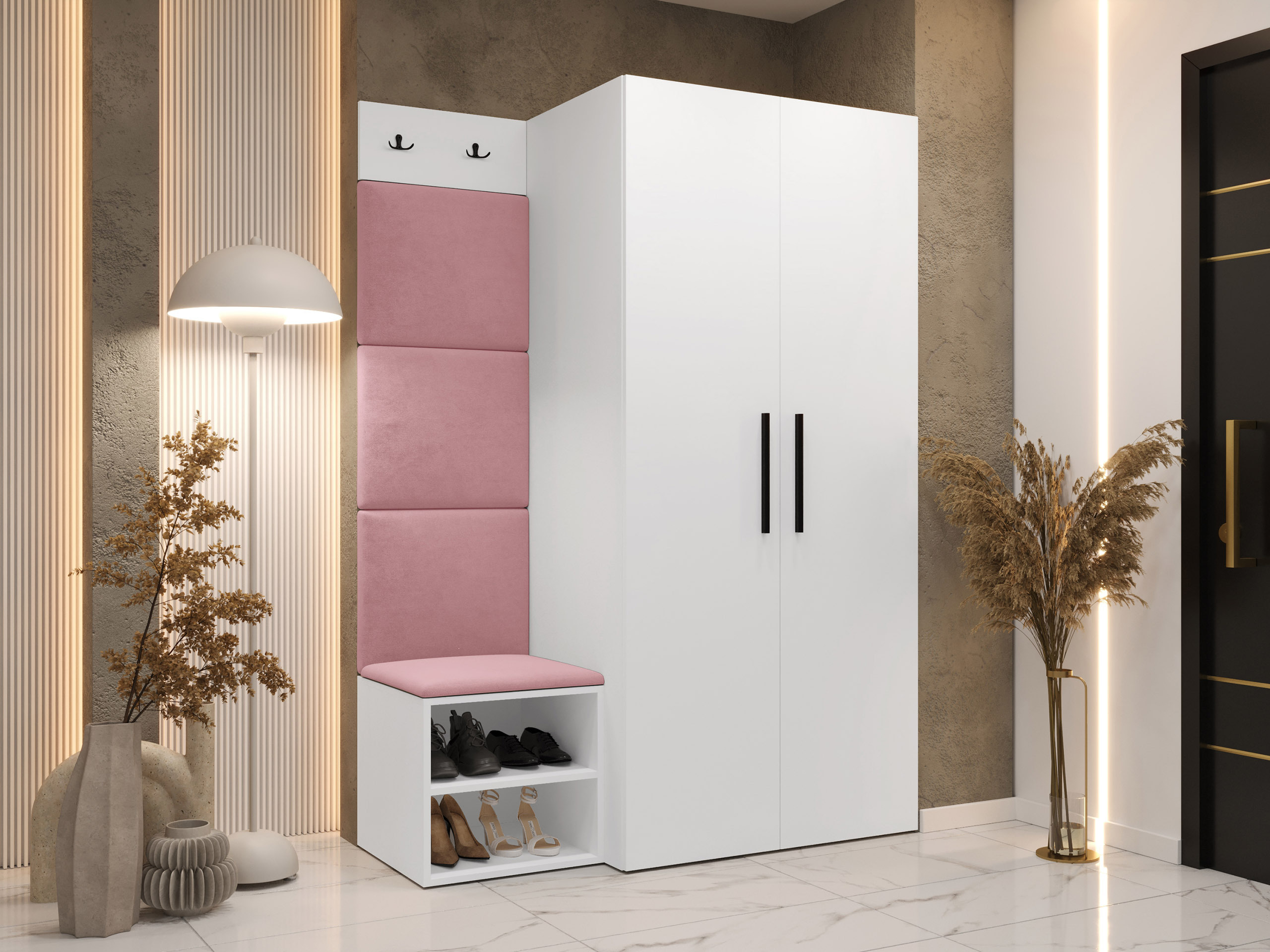 Meuble d'entrée Nitos IV (Blanc)