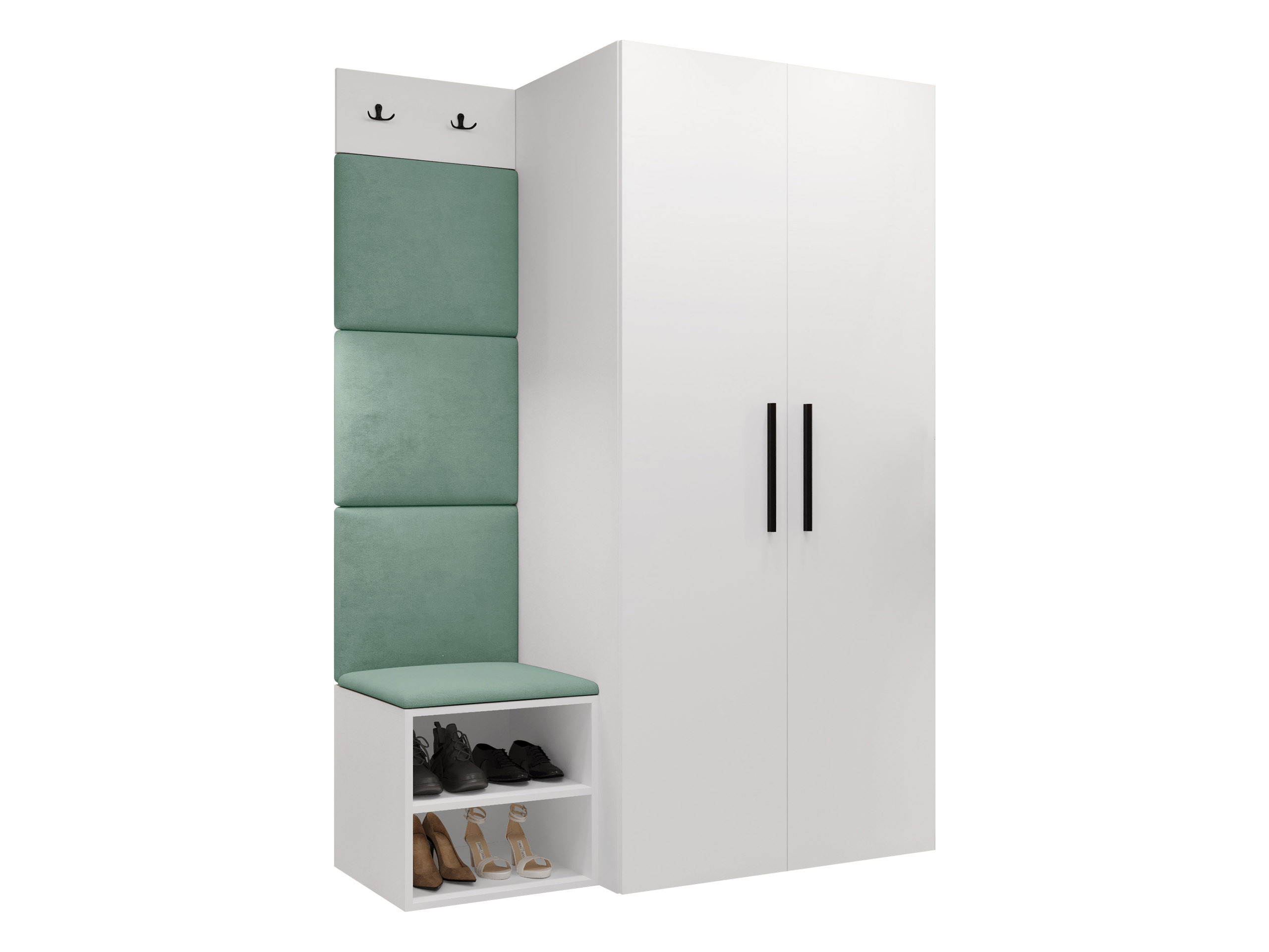 Meuble d'entrée Nitos IV (Blanc)