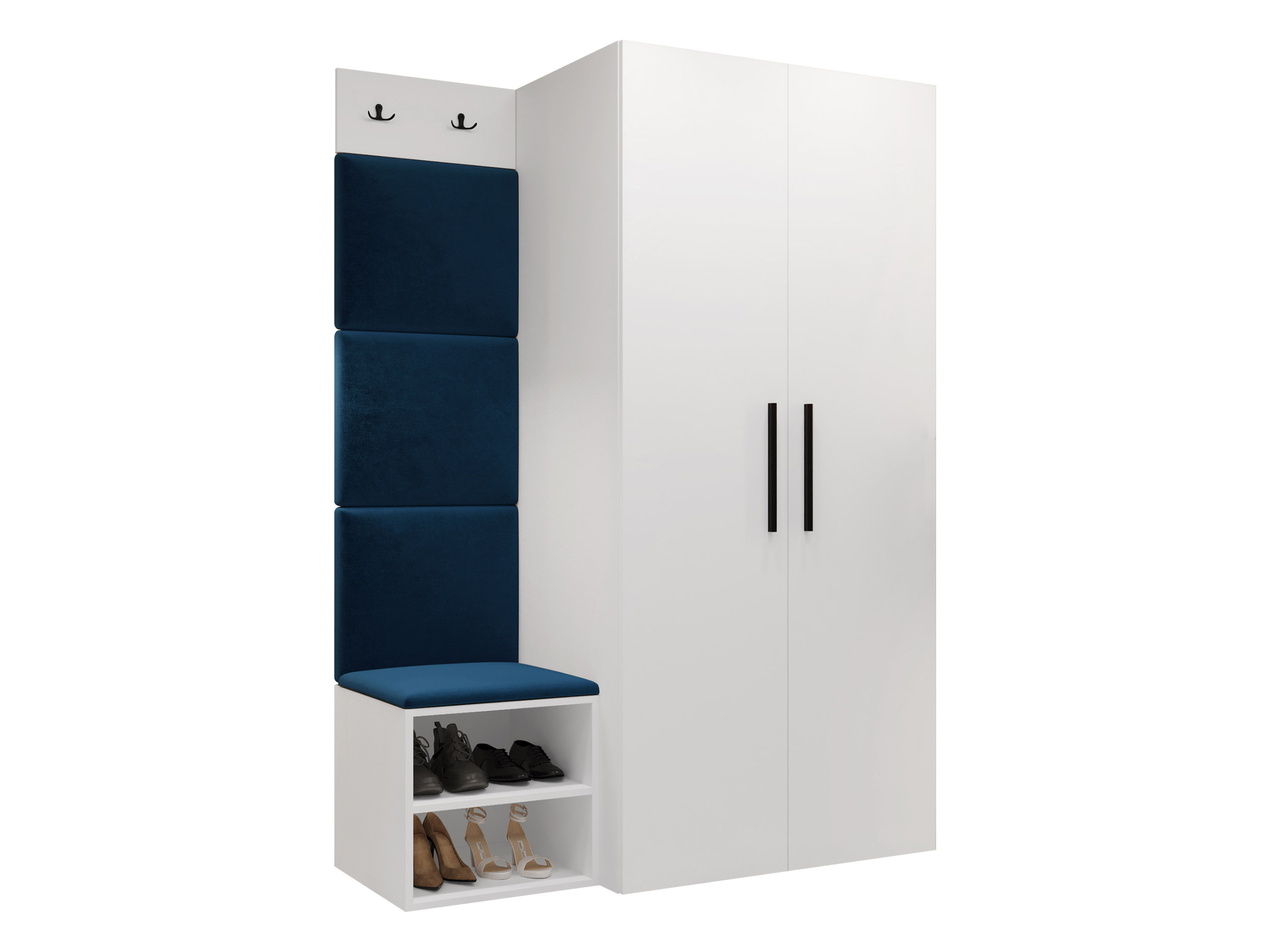 Meuble d'entrée Nitos IV (Blanc)