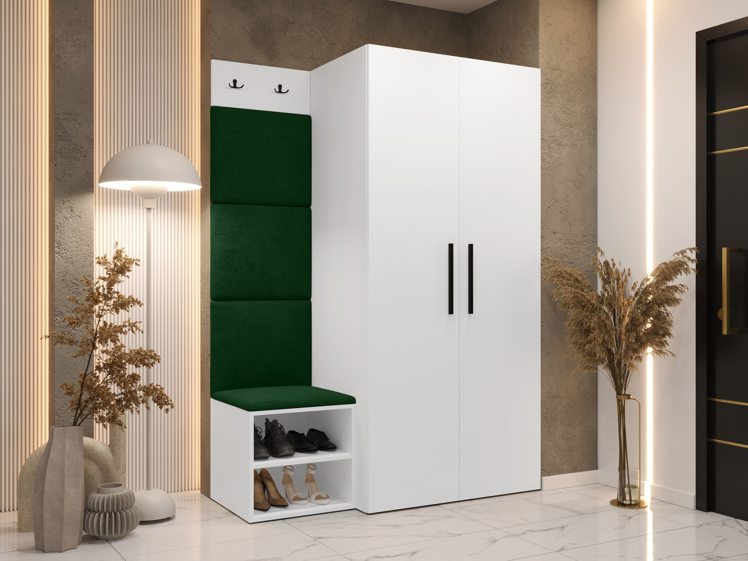 Meuble d'entrée Nitos IV (Blanc)