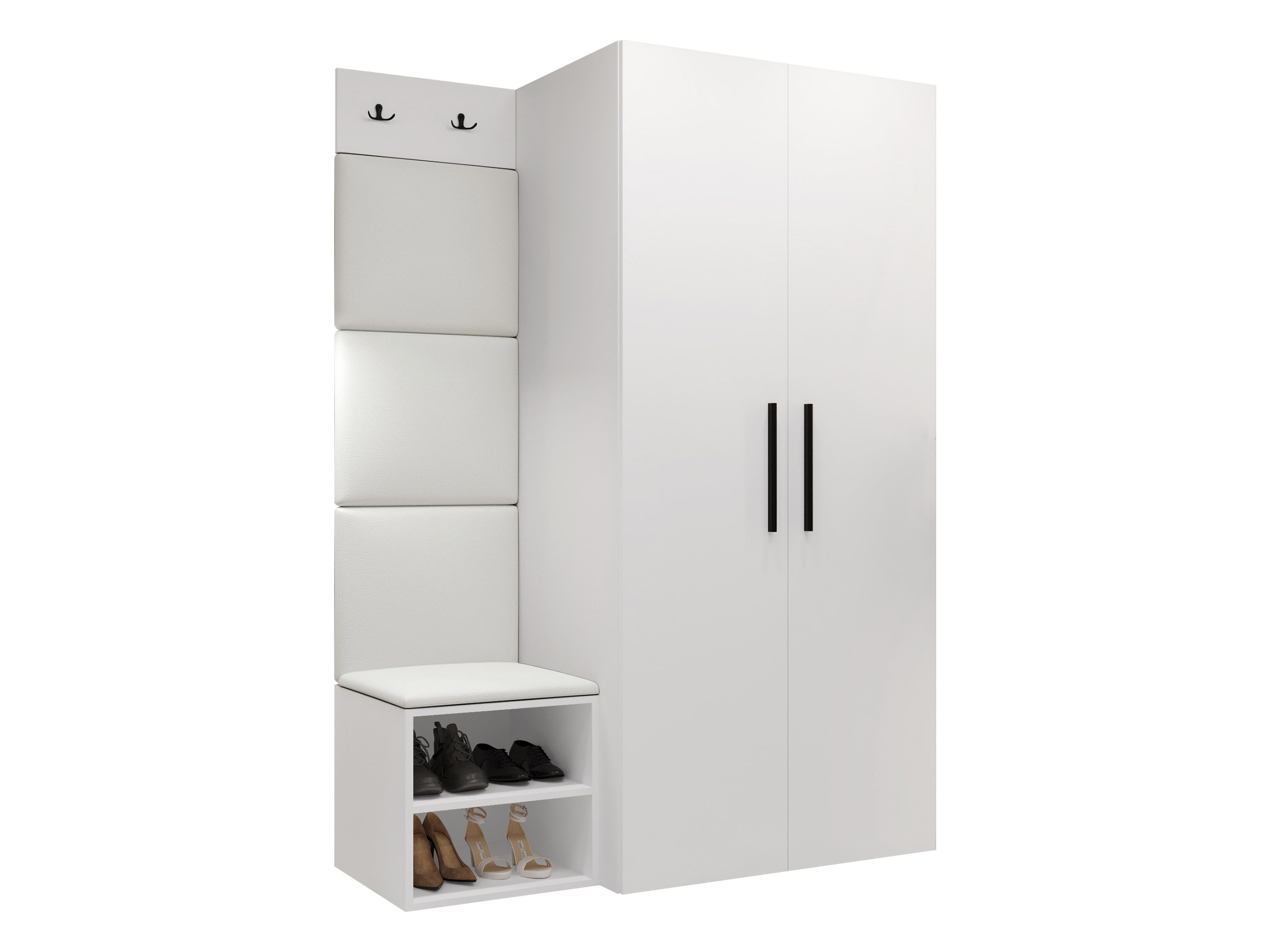 Meuble d'entrée Nitos IV (Blanc)