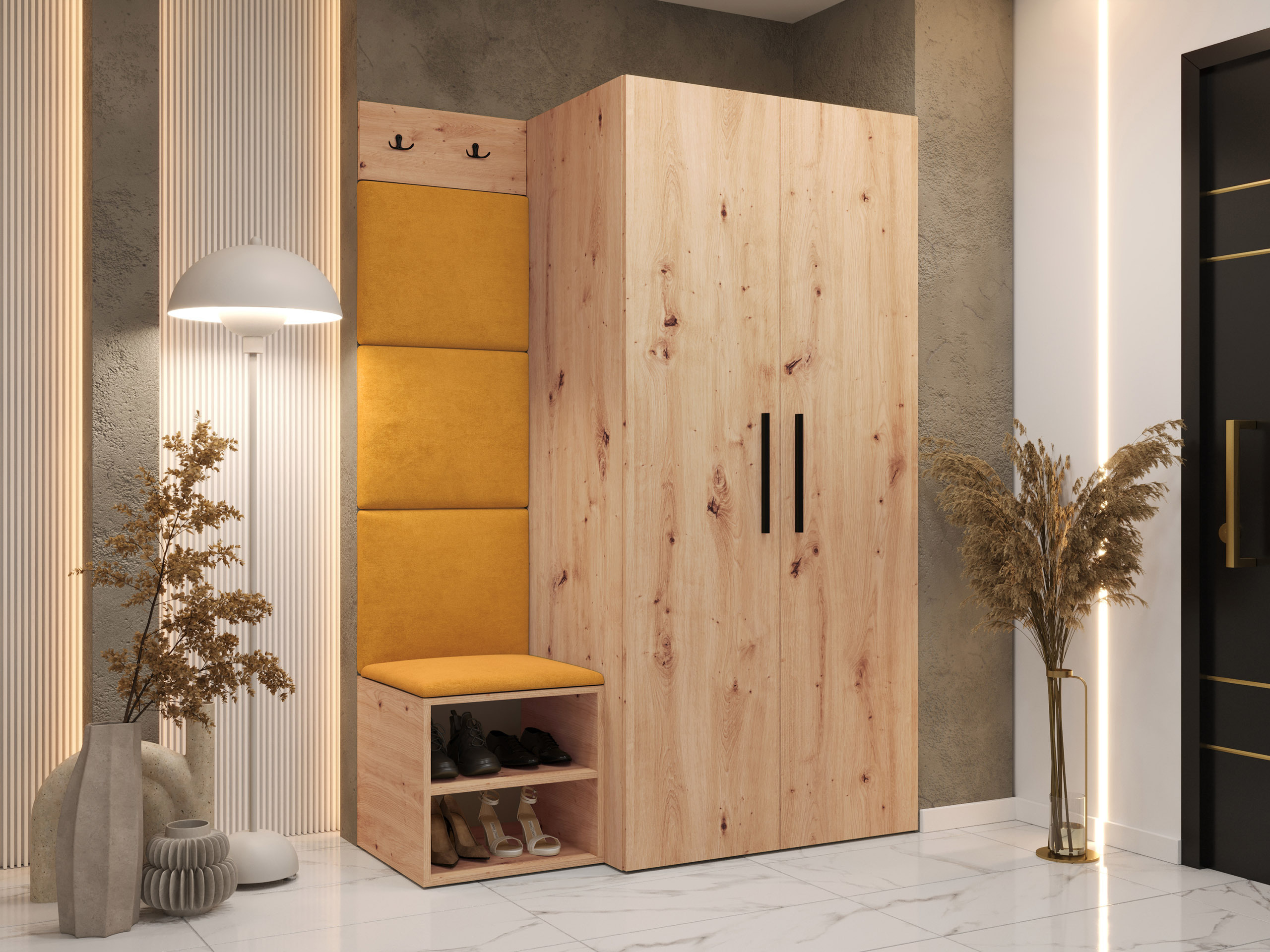 Meuble d'entrée Nitos IV (Chêne Artisan)