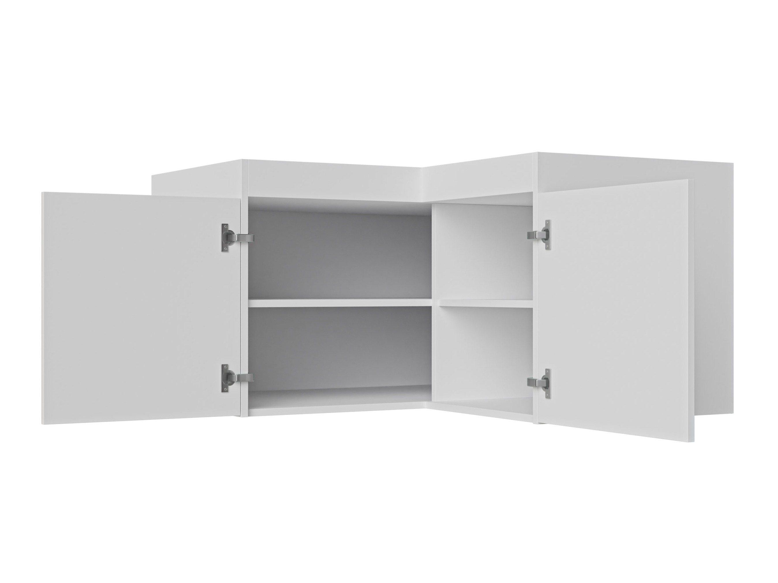 Armoire d'angle Novduni 118 (Blanc)