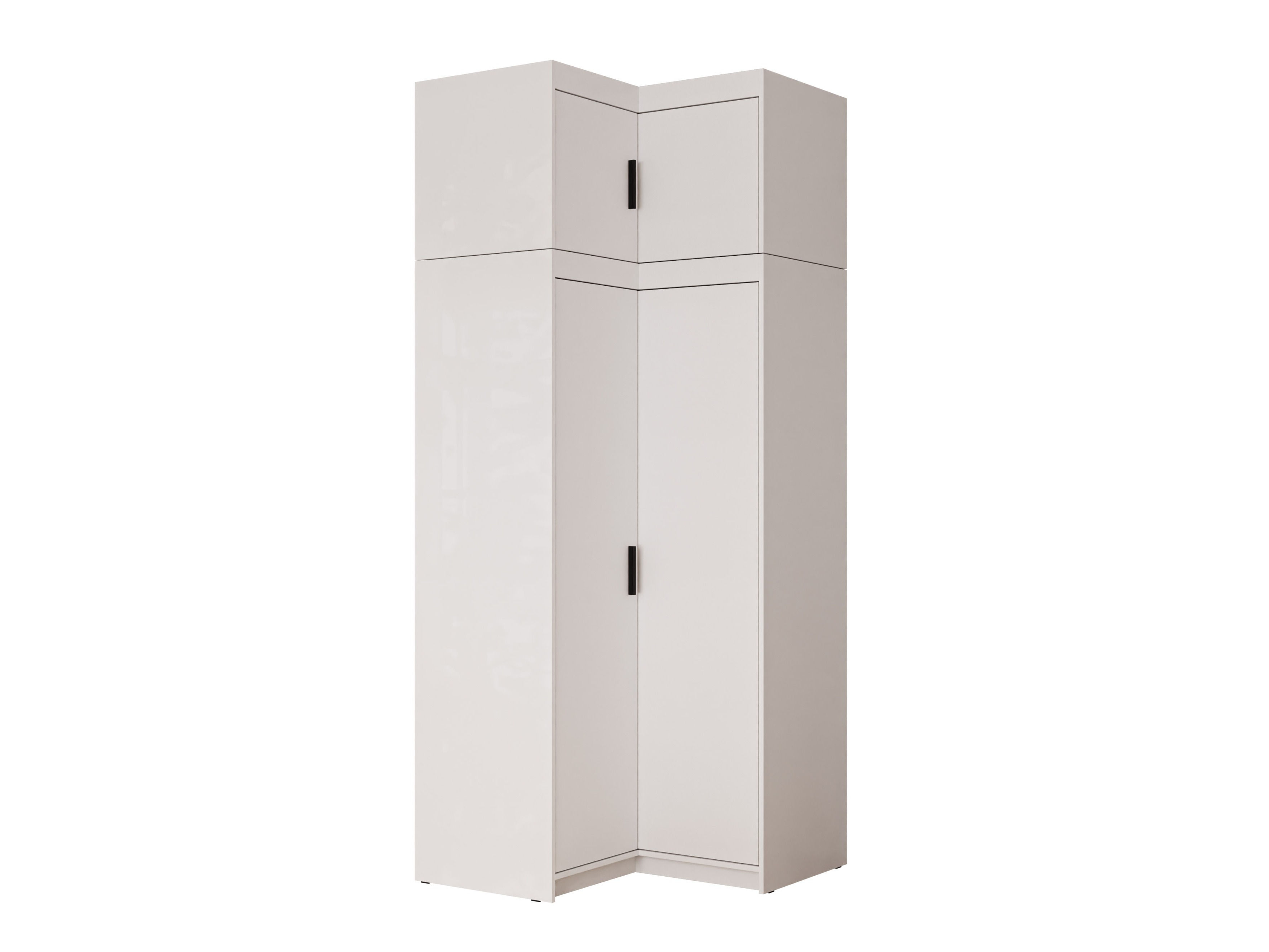 Armoire d'angle Novduni 121 (Blanc)