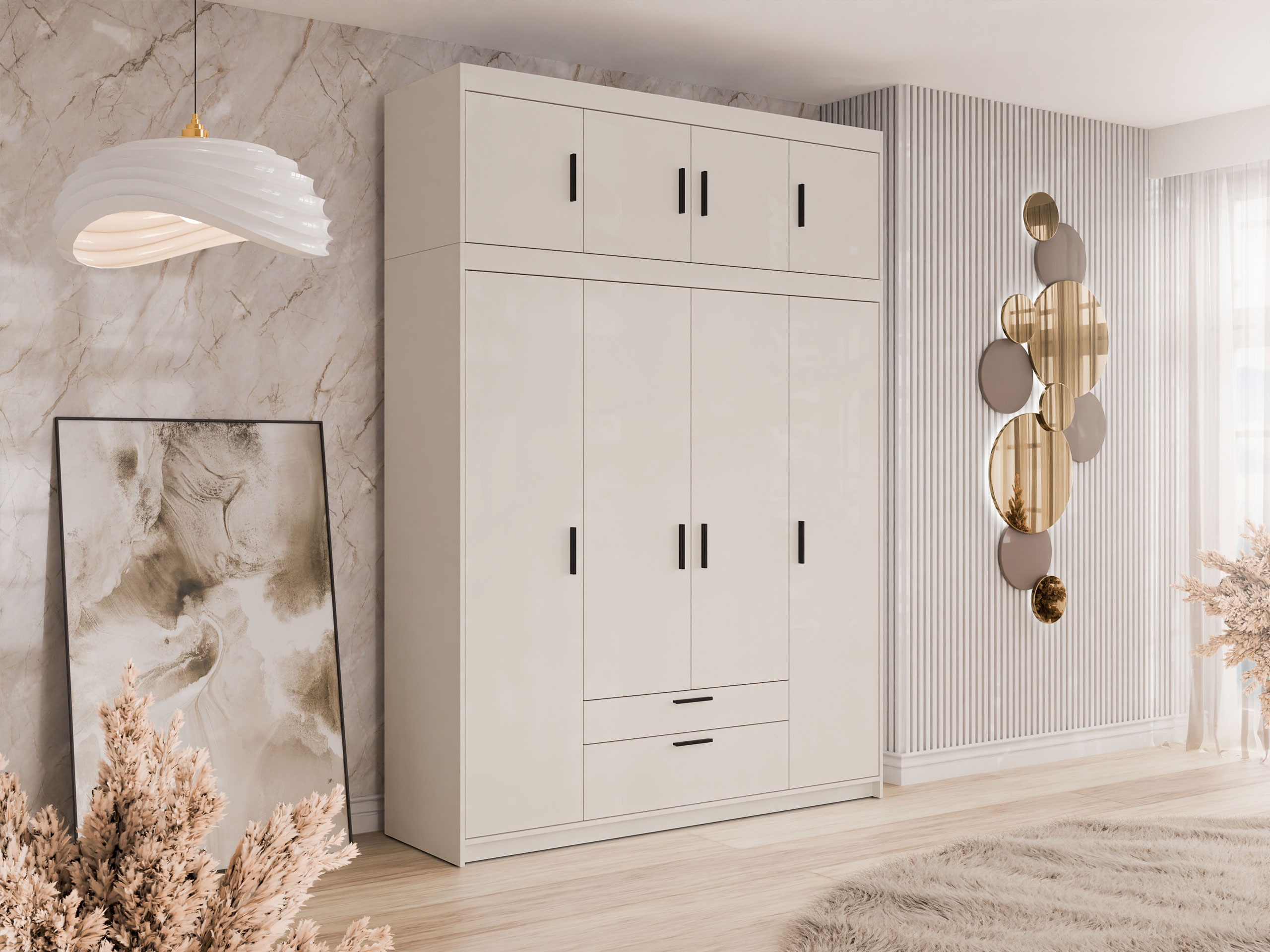Armoire Novduni 106 (Beige)