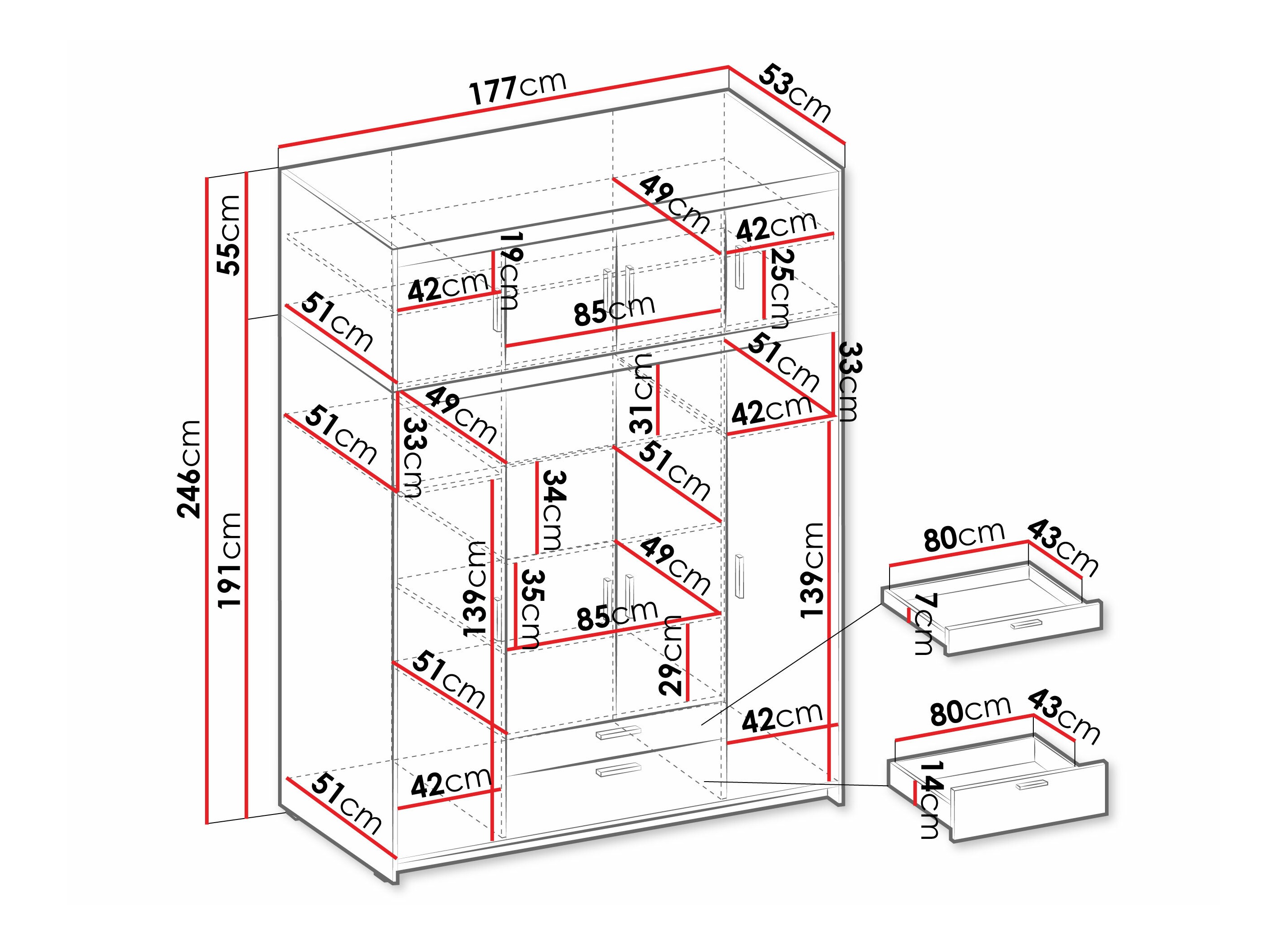 Armoire Novduni 106 (Blanc)