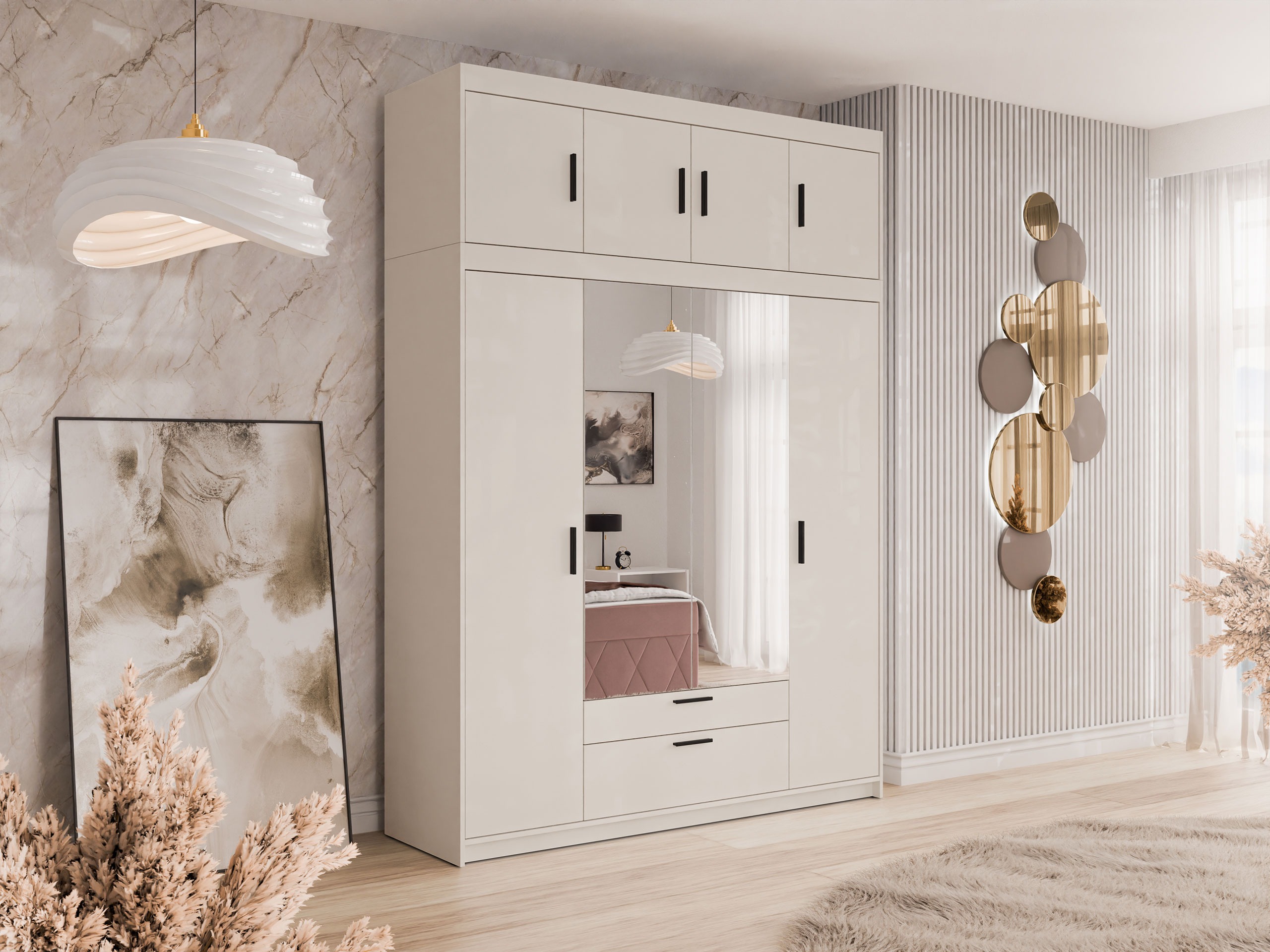 Armoire Novduni 109 (Beige)