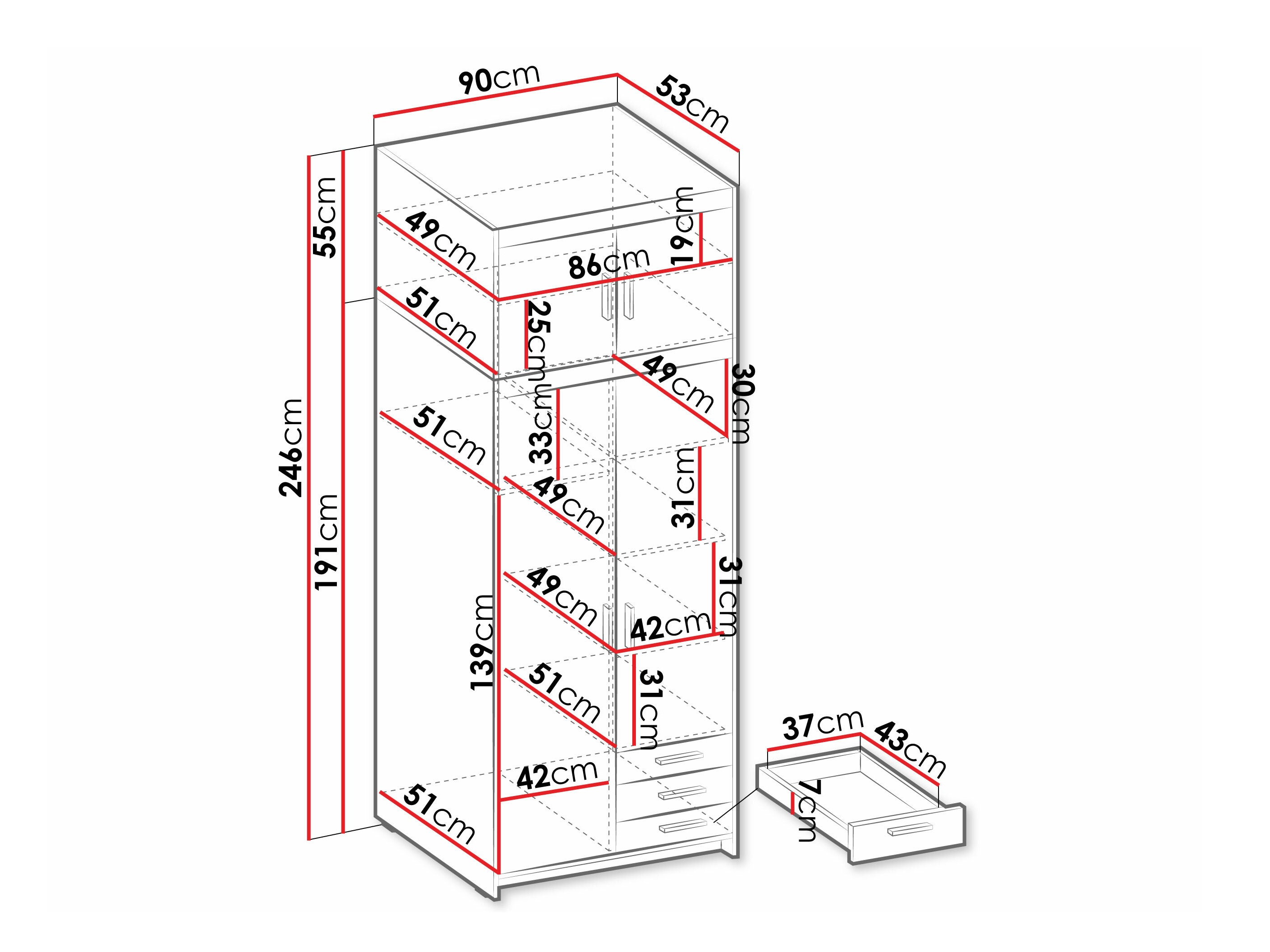 Armoire Novduni 113 (Chêne de Lefkas)