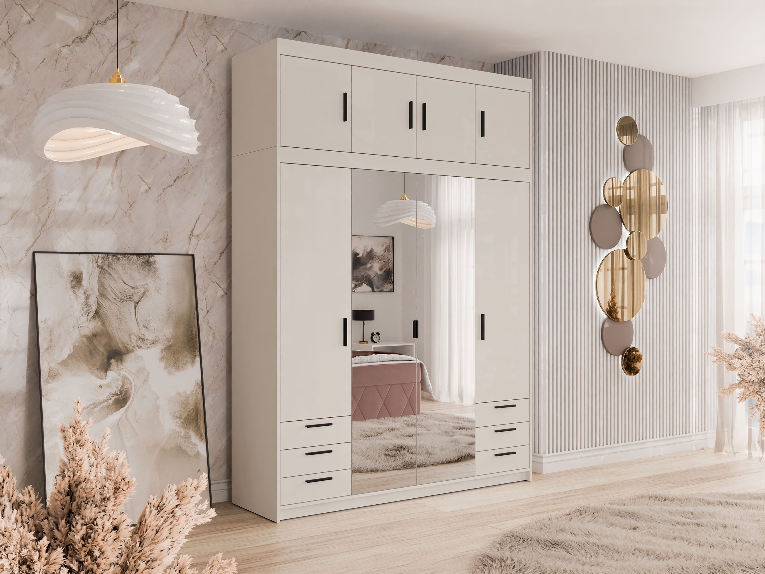 Armoire Novduni 120 (Beige)