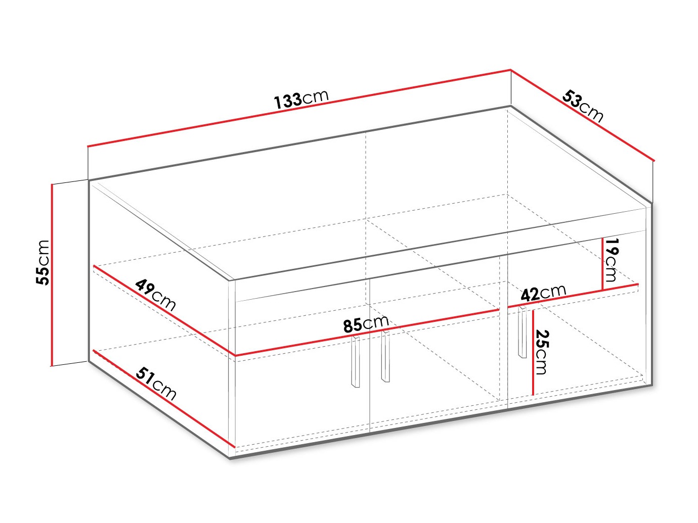 Buffet Novduni 124 (Blanc)
