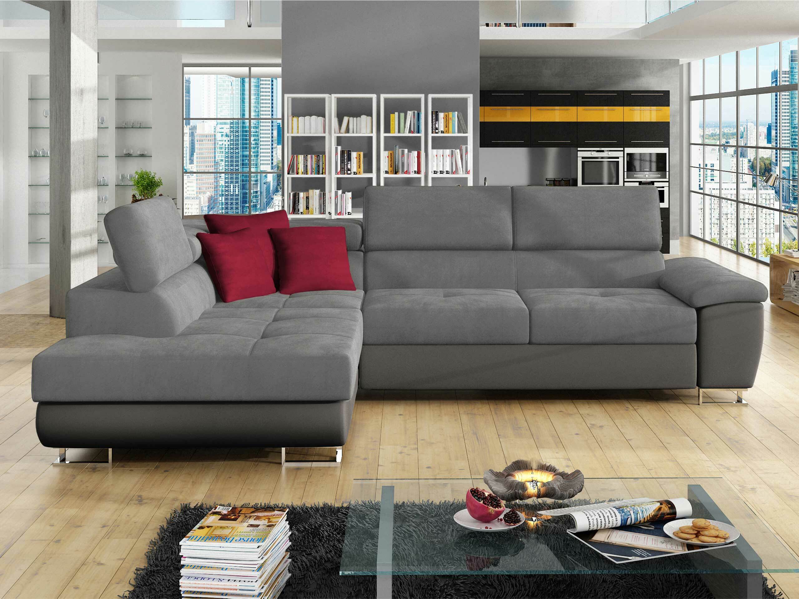 Canapé d'angle Comfivo Ruta II (Soft 029 + Uttario Velvet 2971 + Kronos 02)