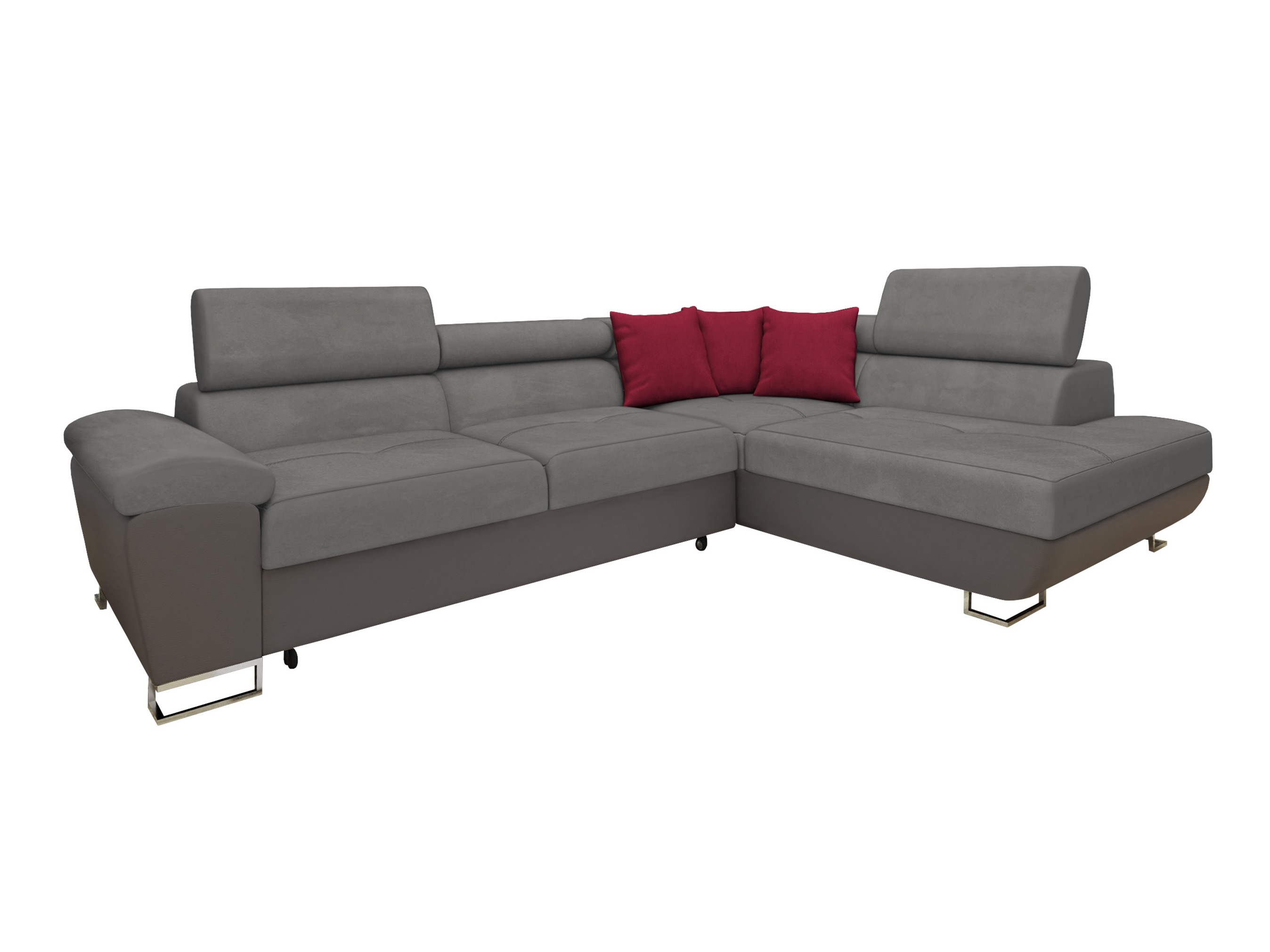 Canapé d'angle Comfivo Ruta II (Soft 029 + Uttario Velvet 2971 + Kronos 02)