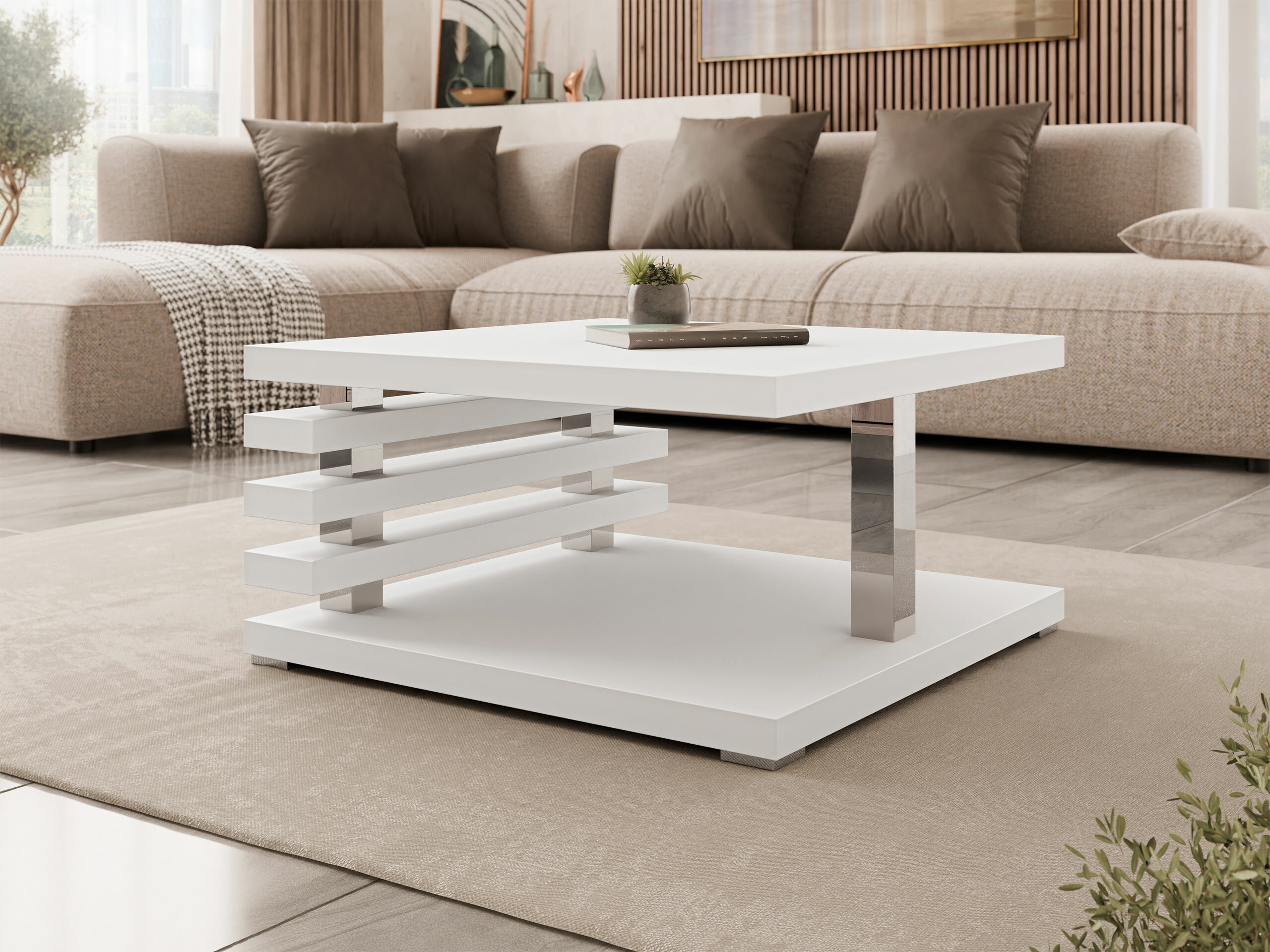 Table basse Consortum (Mat blanc)