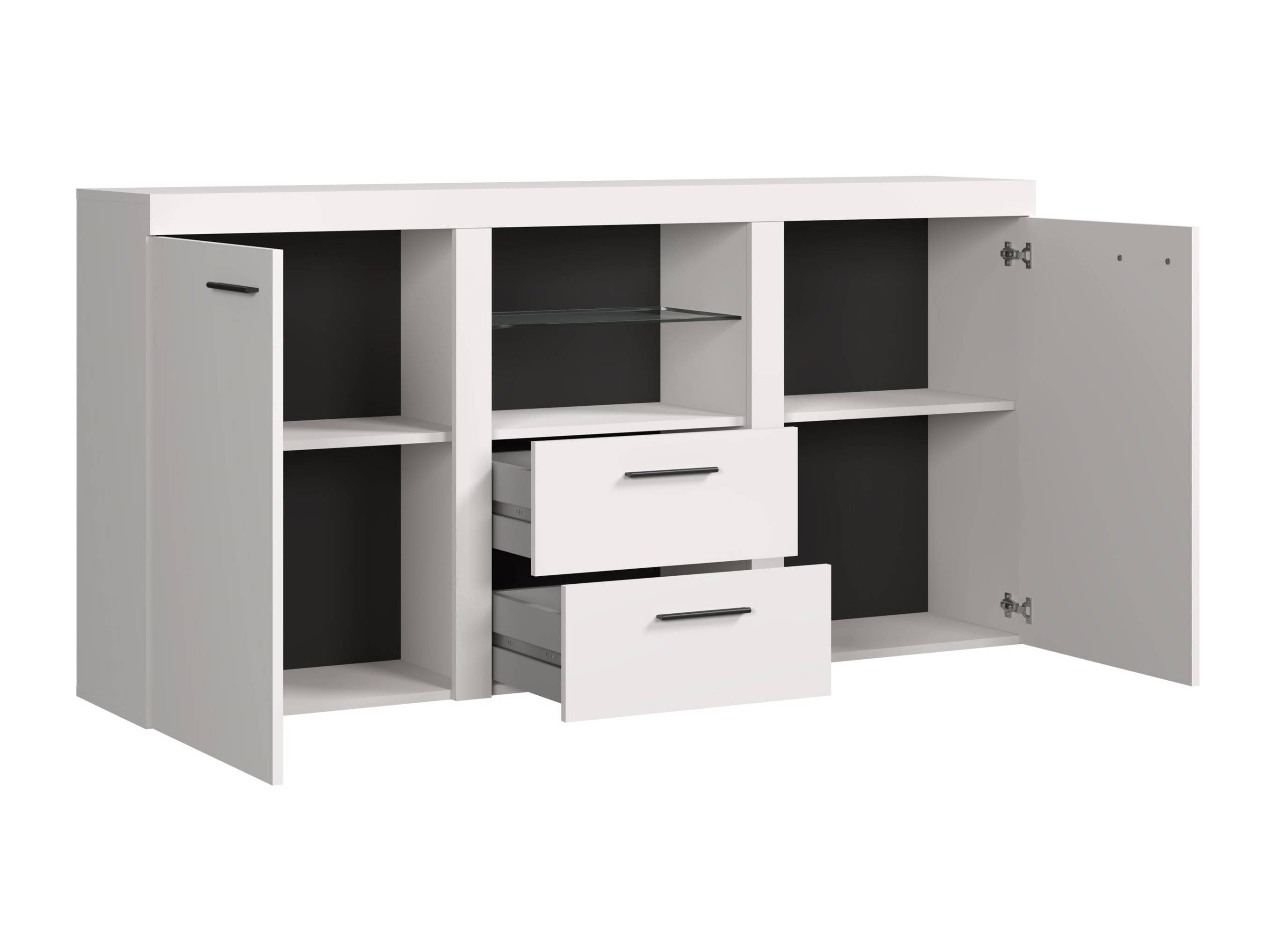 Commode Univio (Blanc + Béton)