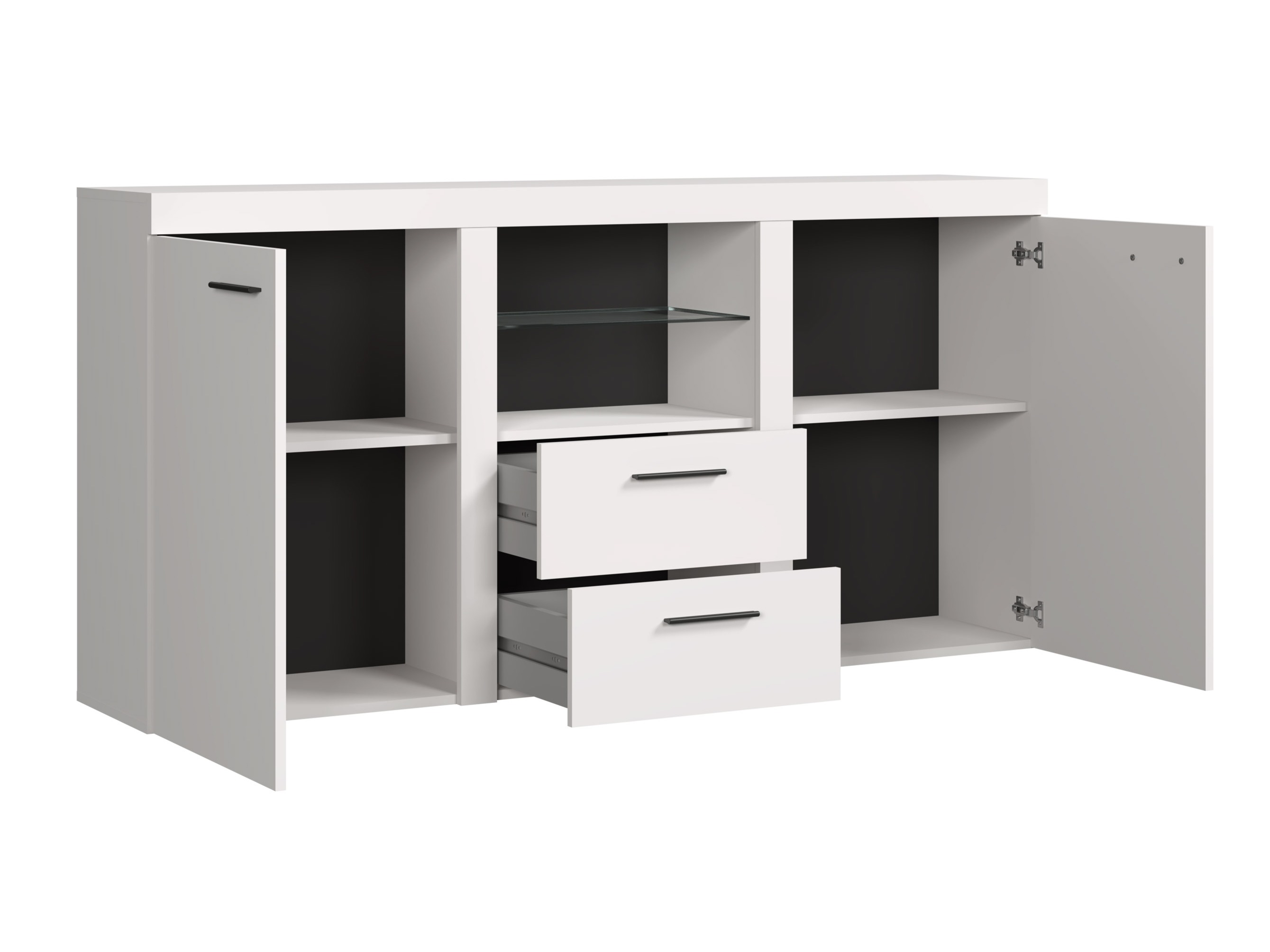 Commode Univio (Blanc + Béton)