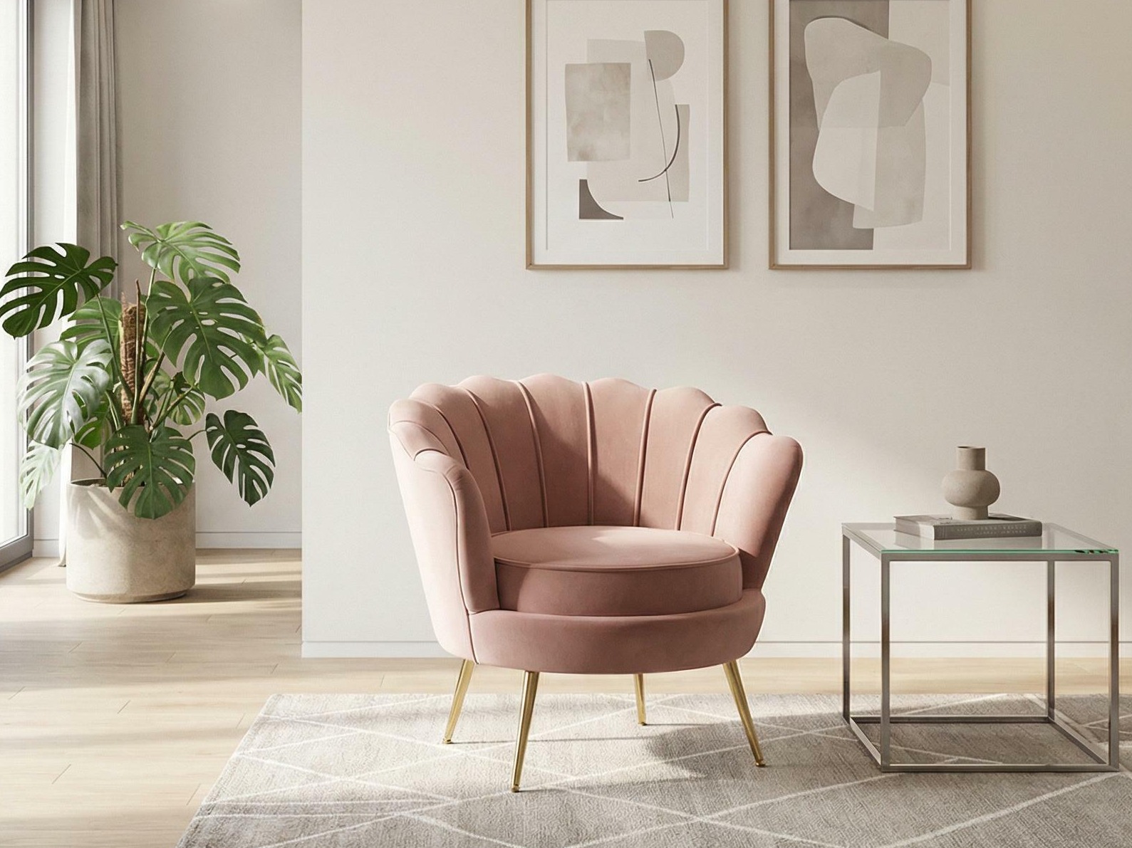 Fauteuil Houston 828 (Rose)