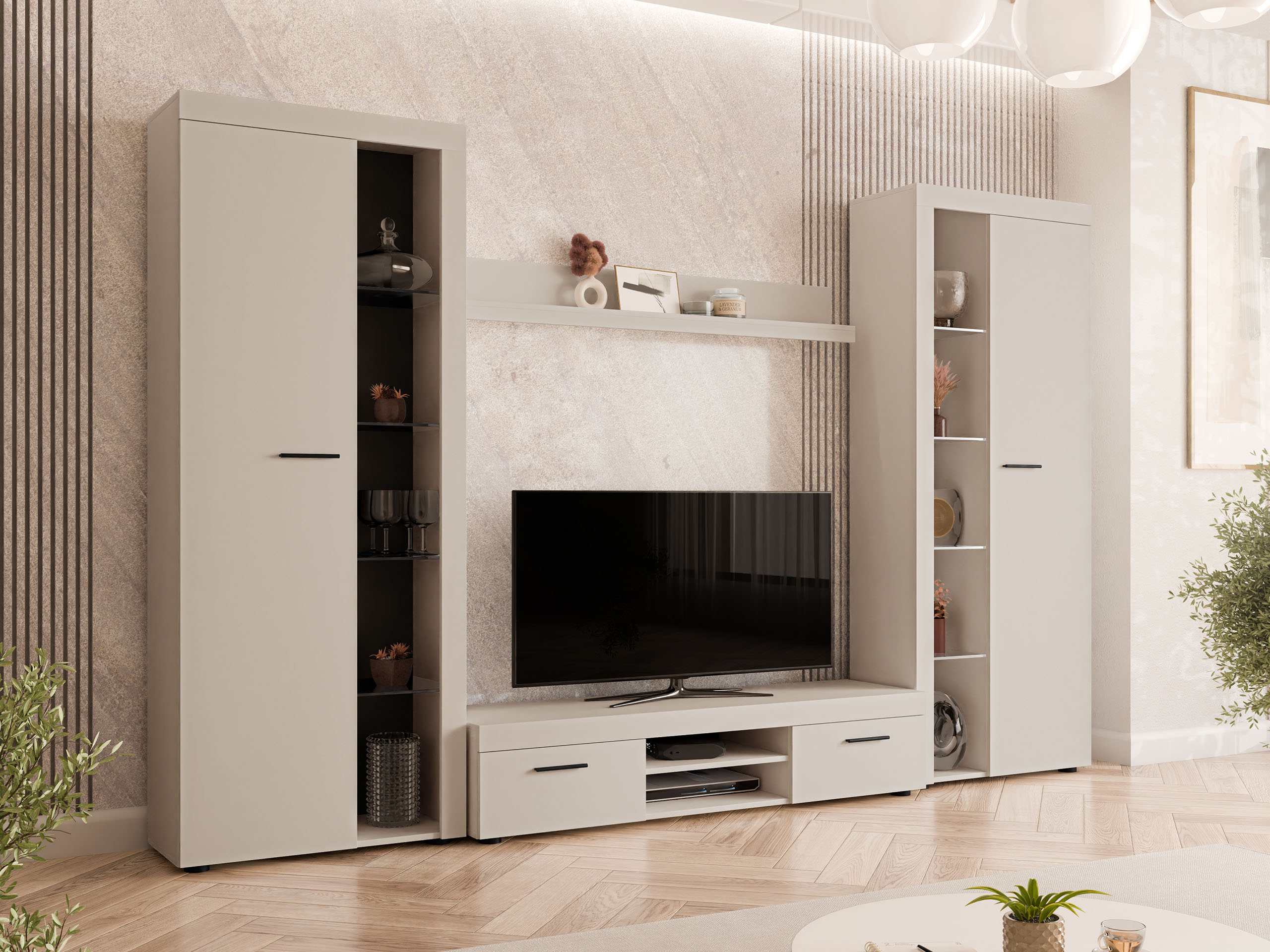Ensemble de salon Univio II (Beige)